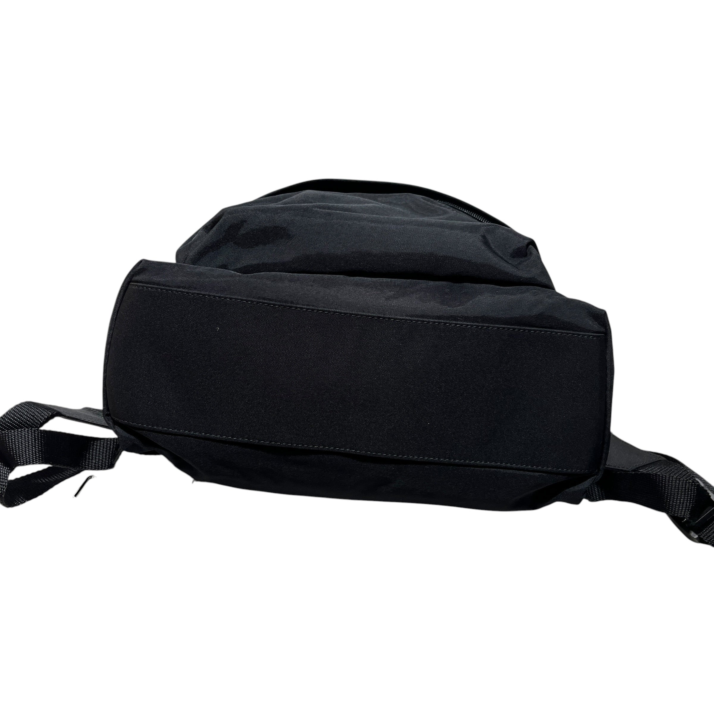 BALENCIAGA/Backpack/Nylon/BLK/white embroidered name view 3