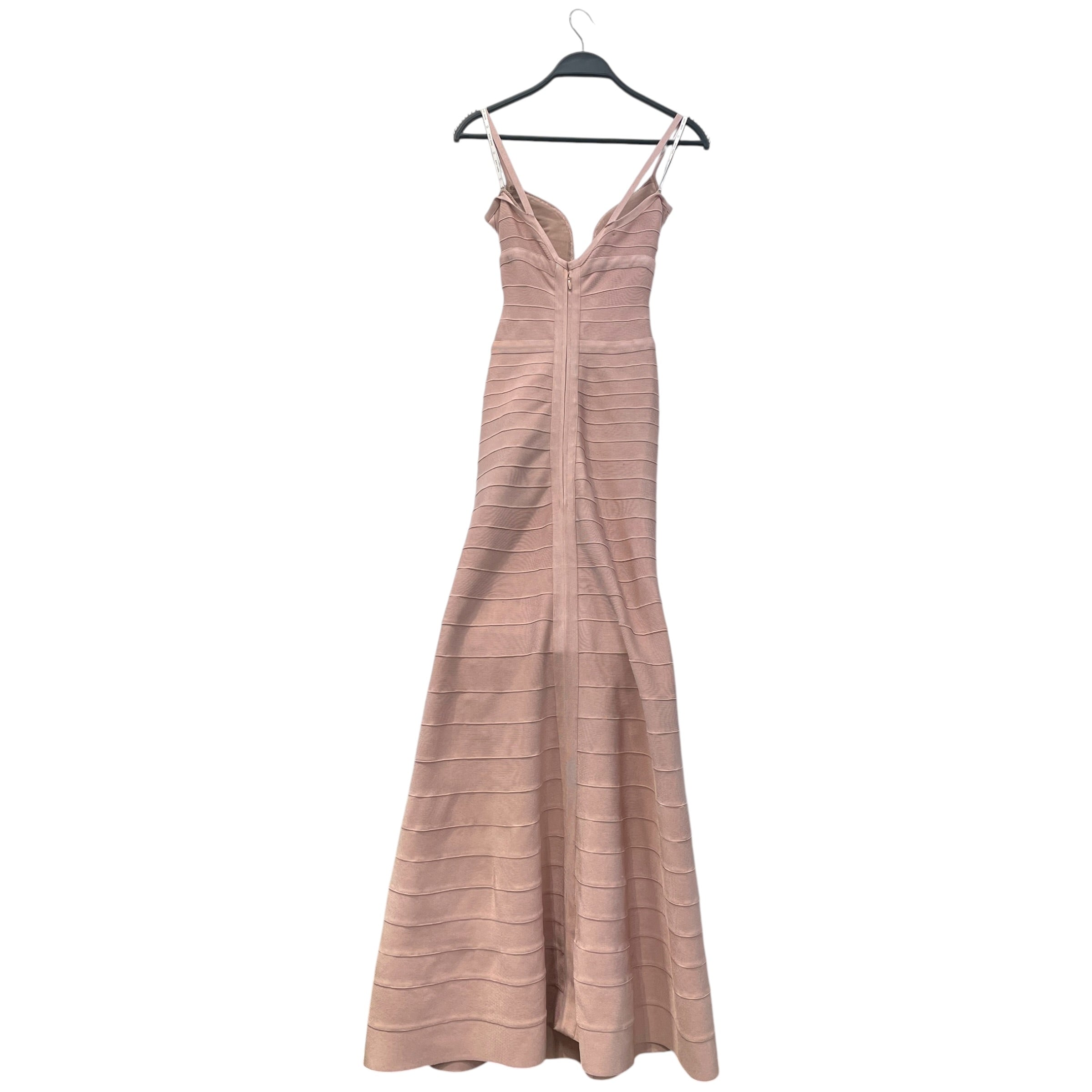 Herve Leger/SL Dress/XXS/Cotton/PNK/Jewel Cleavage view 2