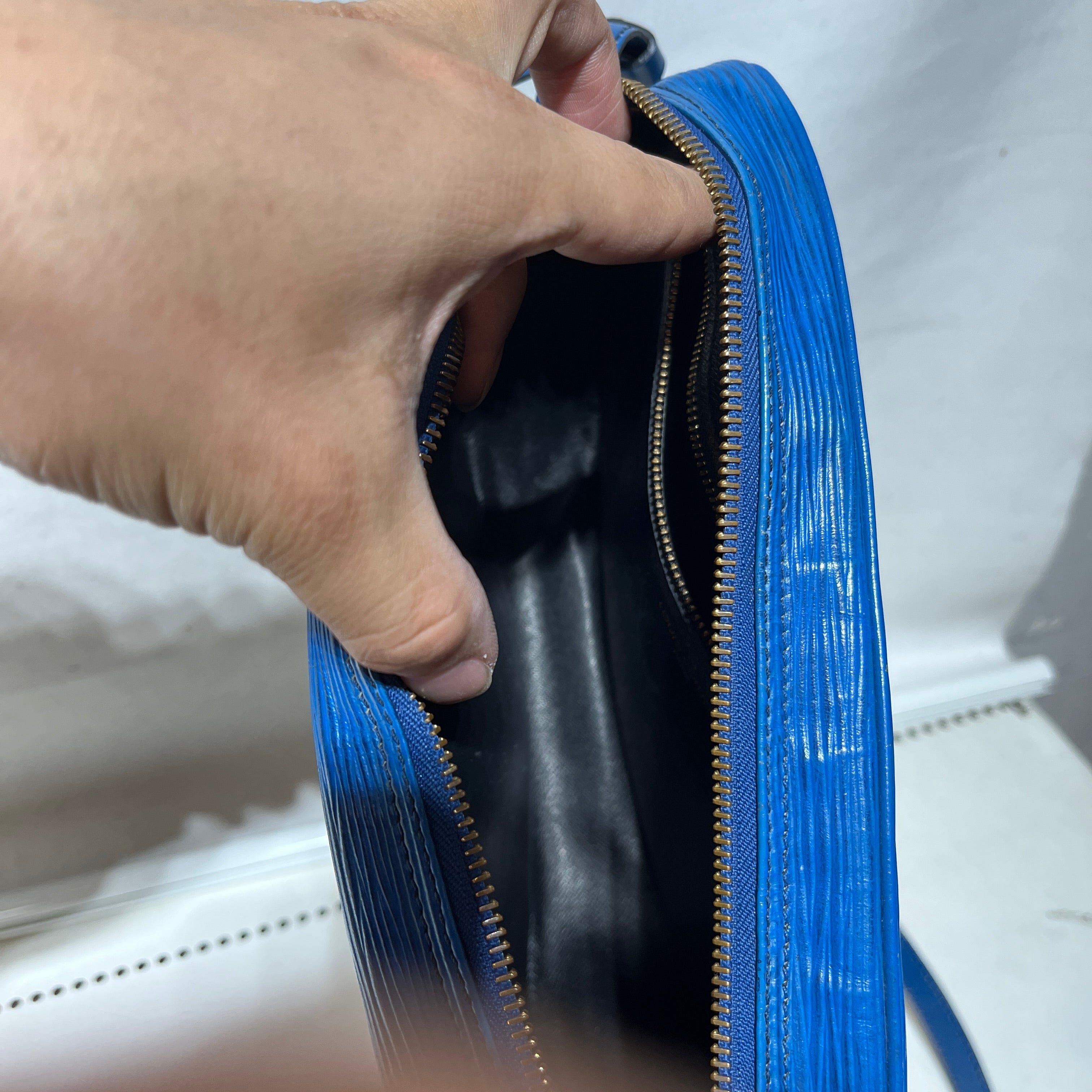 LOUIS VUITTON/Tote Bag/Leather/BLU/EPI LEATHER JEUNE FILLE view 7