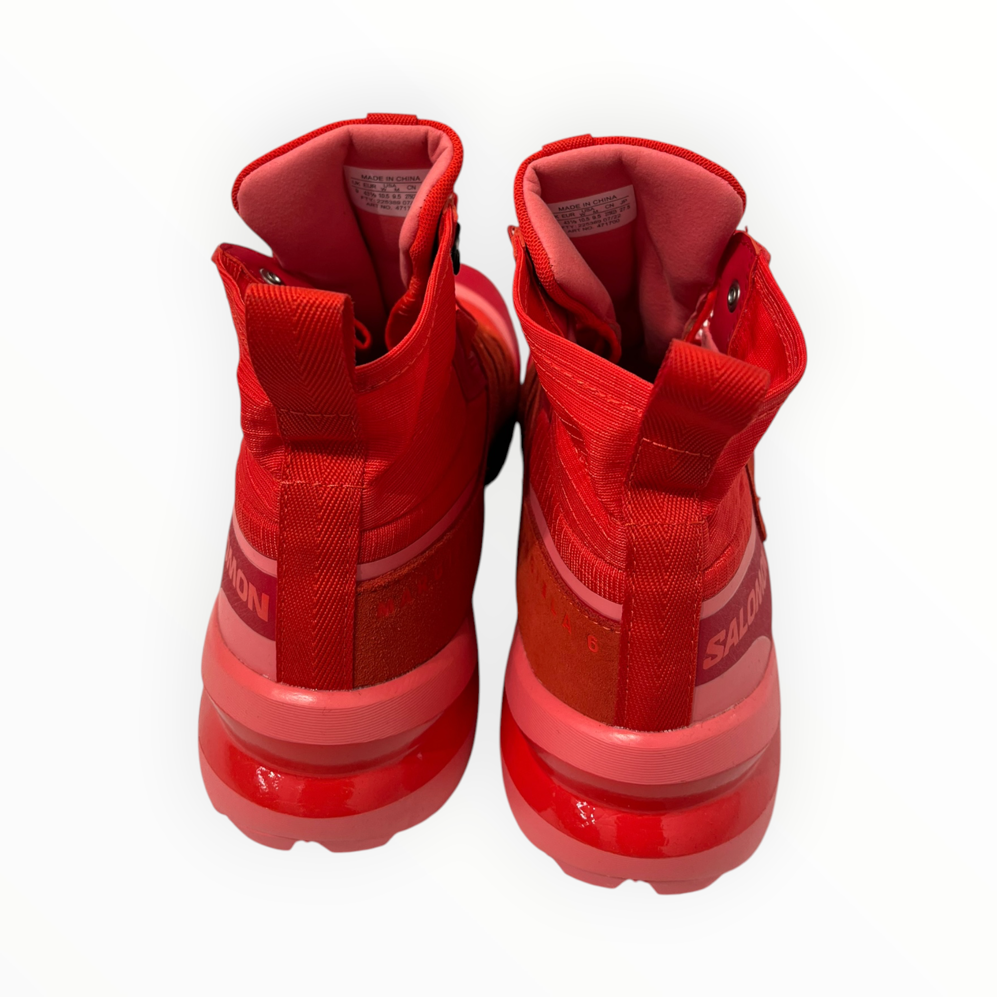 salomon/Maison Margiela/Hi-Sneakers/US 9.5/RED/CROSS HIGH SNEAKERS RED view 3