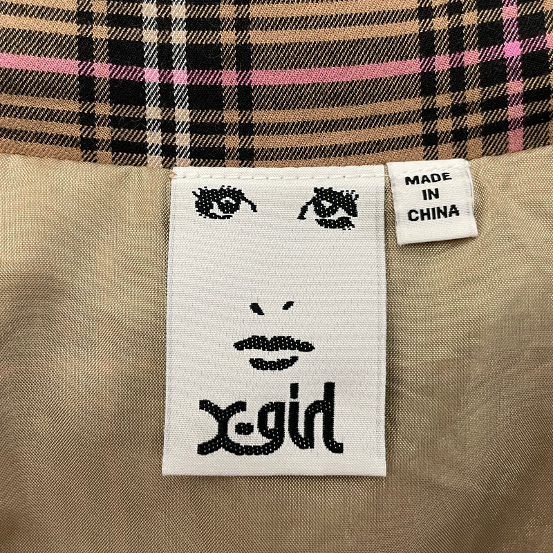 X-girl/Jacket[PO]/2/BRW/Rayon/Plaid
