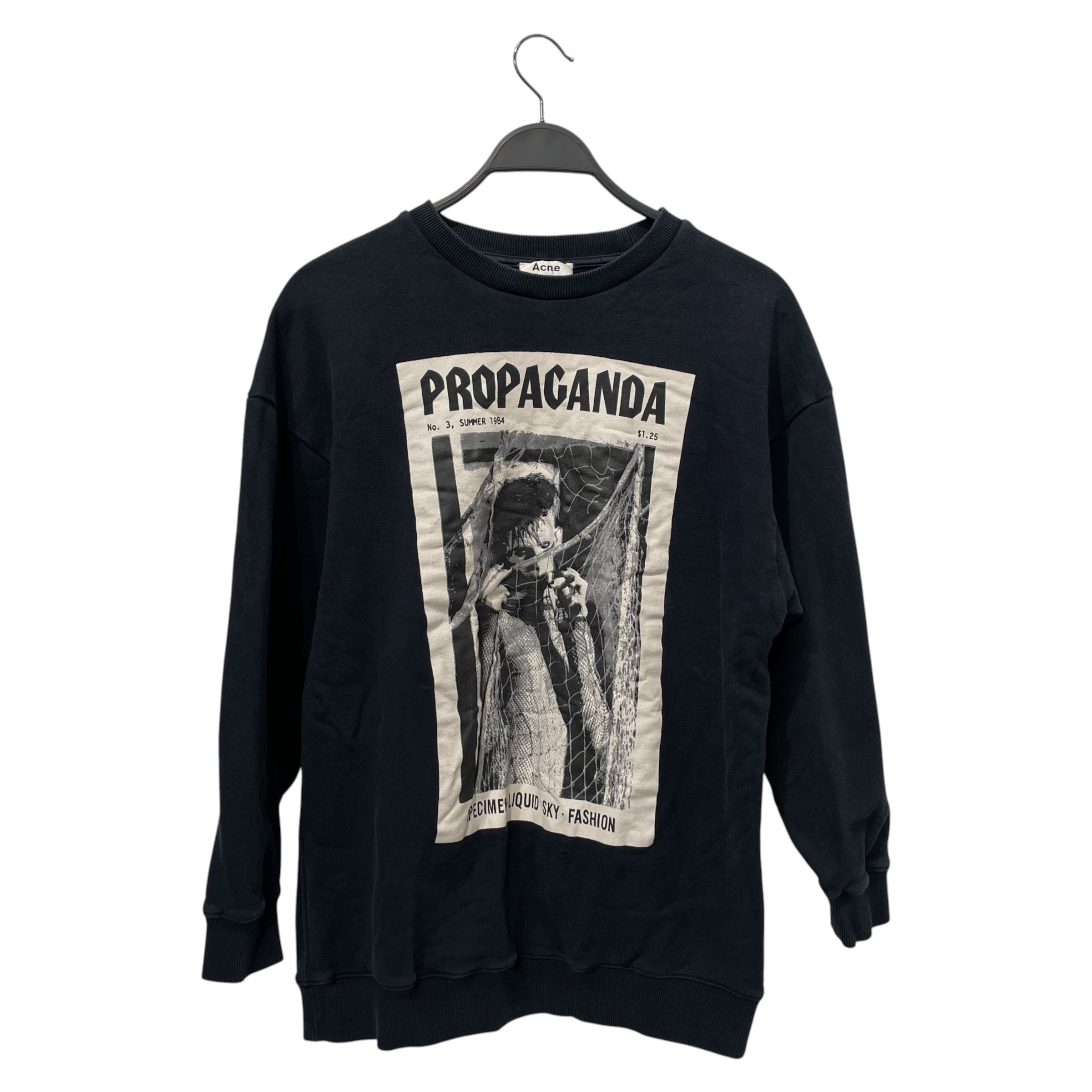 Acne Studios/Sweatshirt/S/Graphic/Cotton/BLK/ view 1