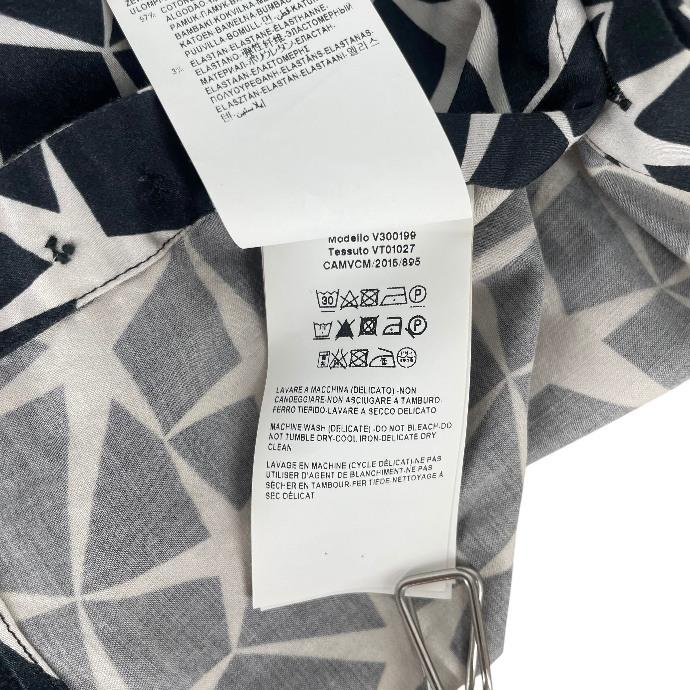 VERSACE/LS Shirt/15.5/Cotton/BLK/All Over Print/STAR PATTERN AOP VERSACE COL. view 5