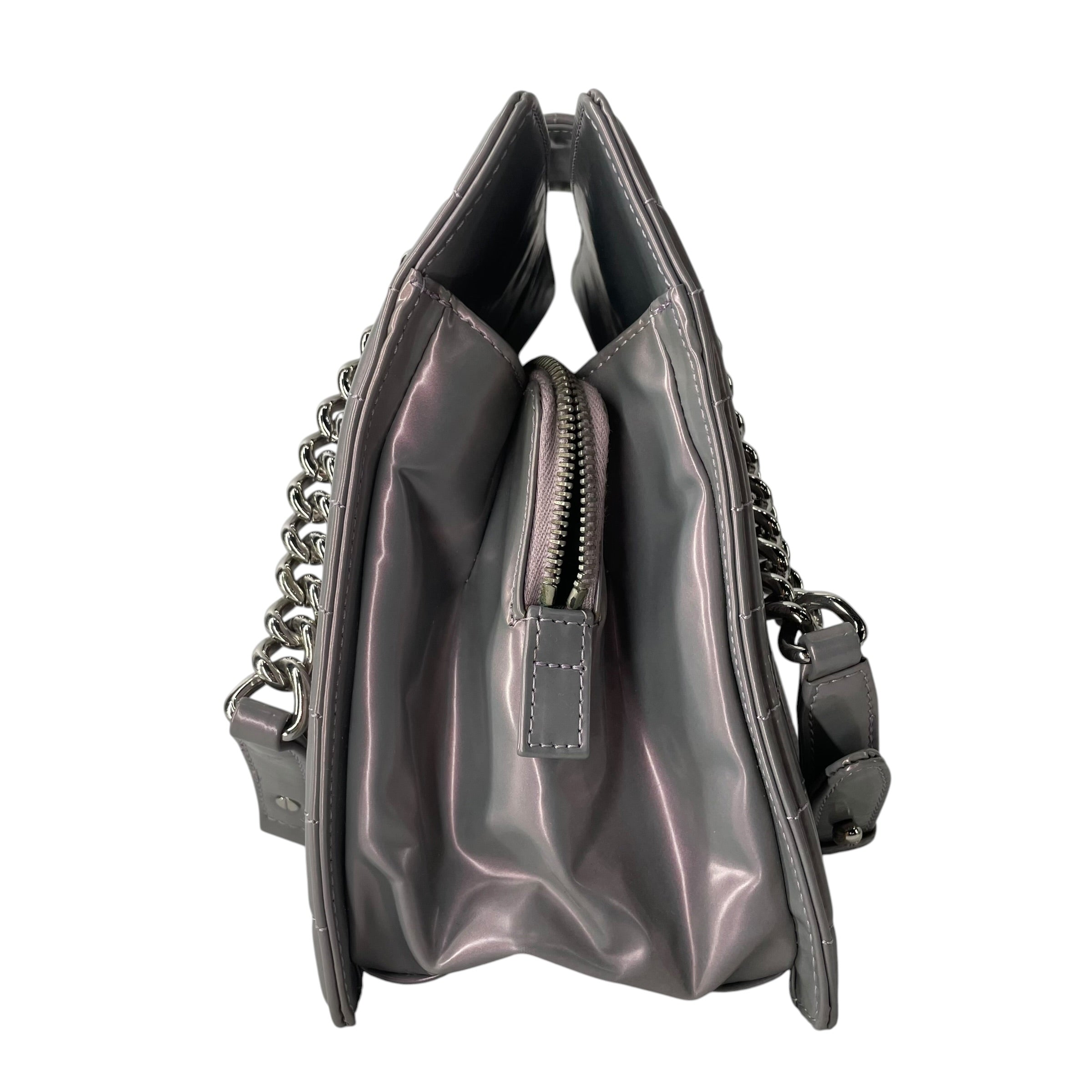 CHANEL/Hand Bag/Iridescent/Leather/PPL/GLAZED JETSETTER BOY BAG view 3