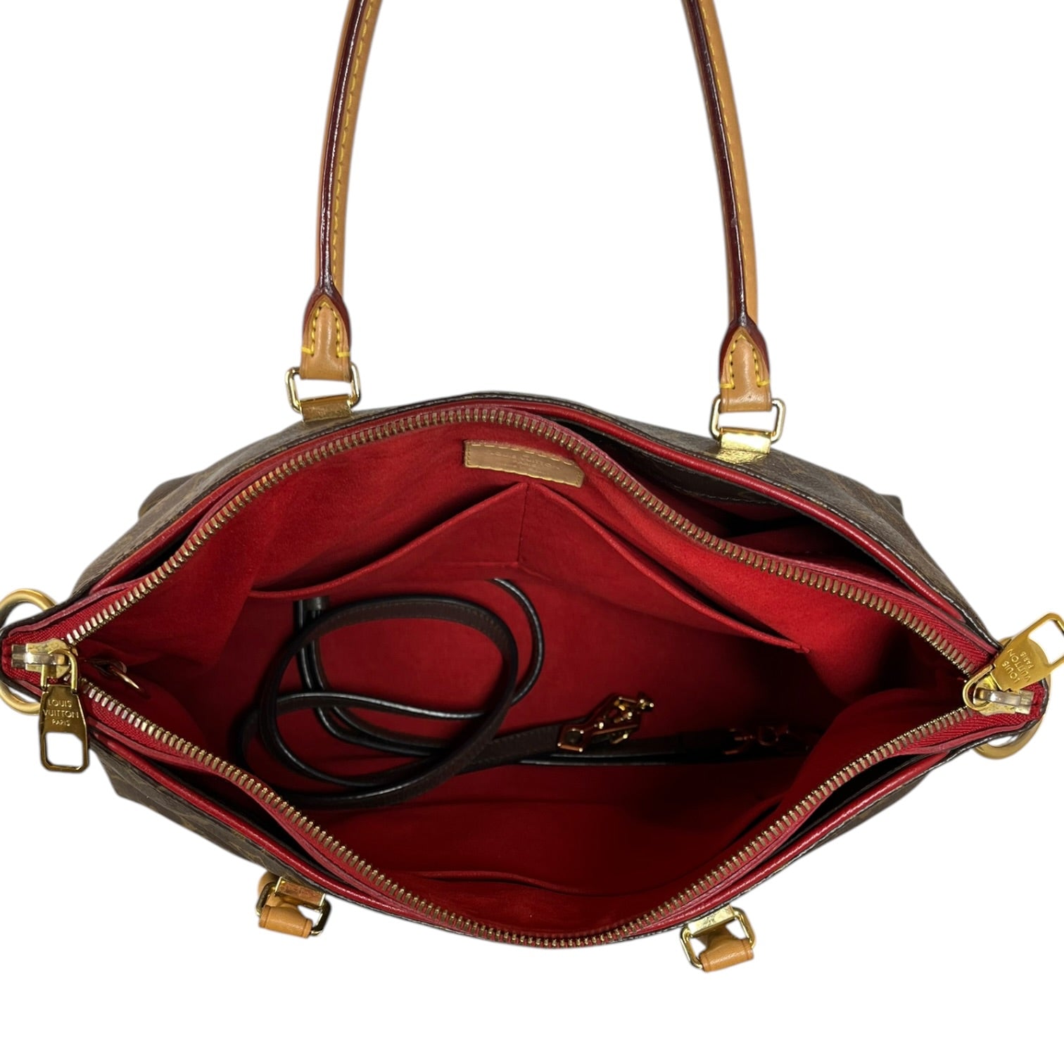 LOUIS VUITTON/Hand Bag/All Over Print/Leather/BRW/Pallas MM Aurora Purple view 6
