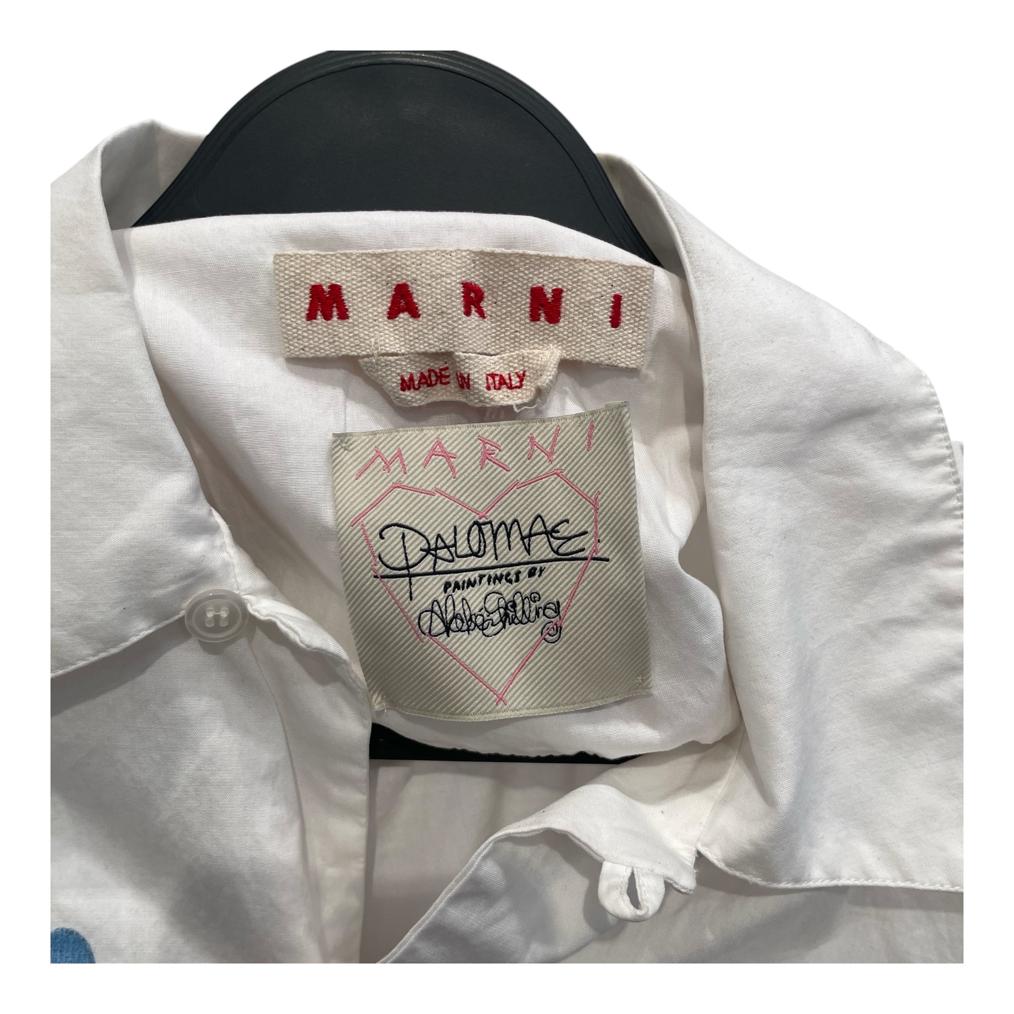 MARNI/SS Shirt/44/Cotton/WHT/Graphic/CUDDLY KITTEN GRAPHIC view 3