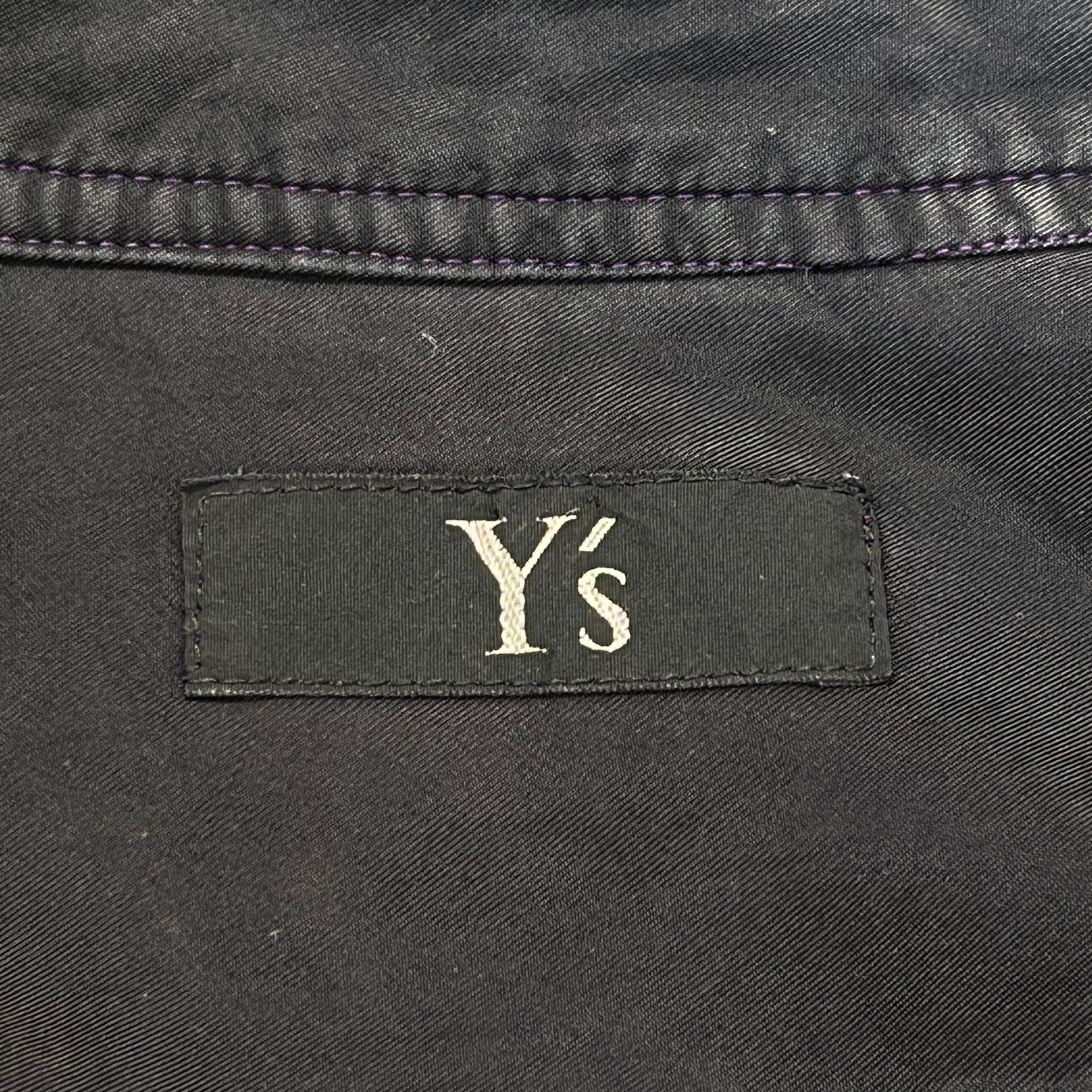 Y's/LS Shirt/Cotton/PPL/Work/DOUBLE CHEST PCKT view 3