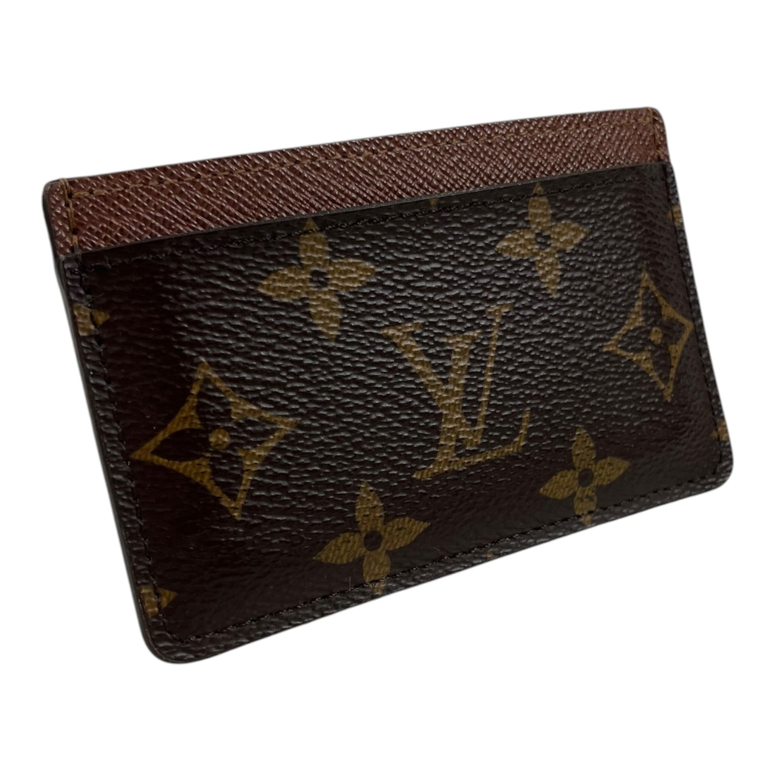 LOUIS VUITTON/Card Case/Monogram/Leather/BRW/L's/ view 2