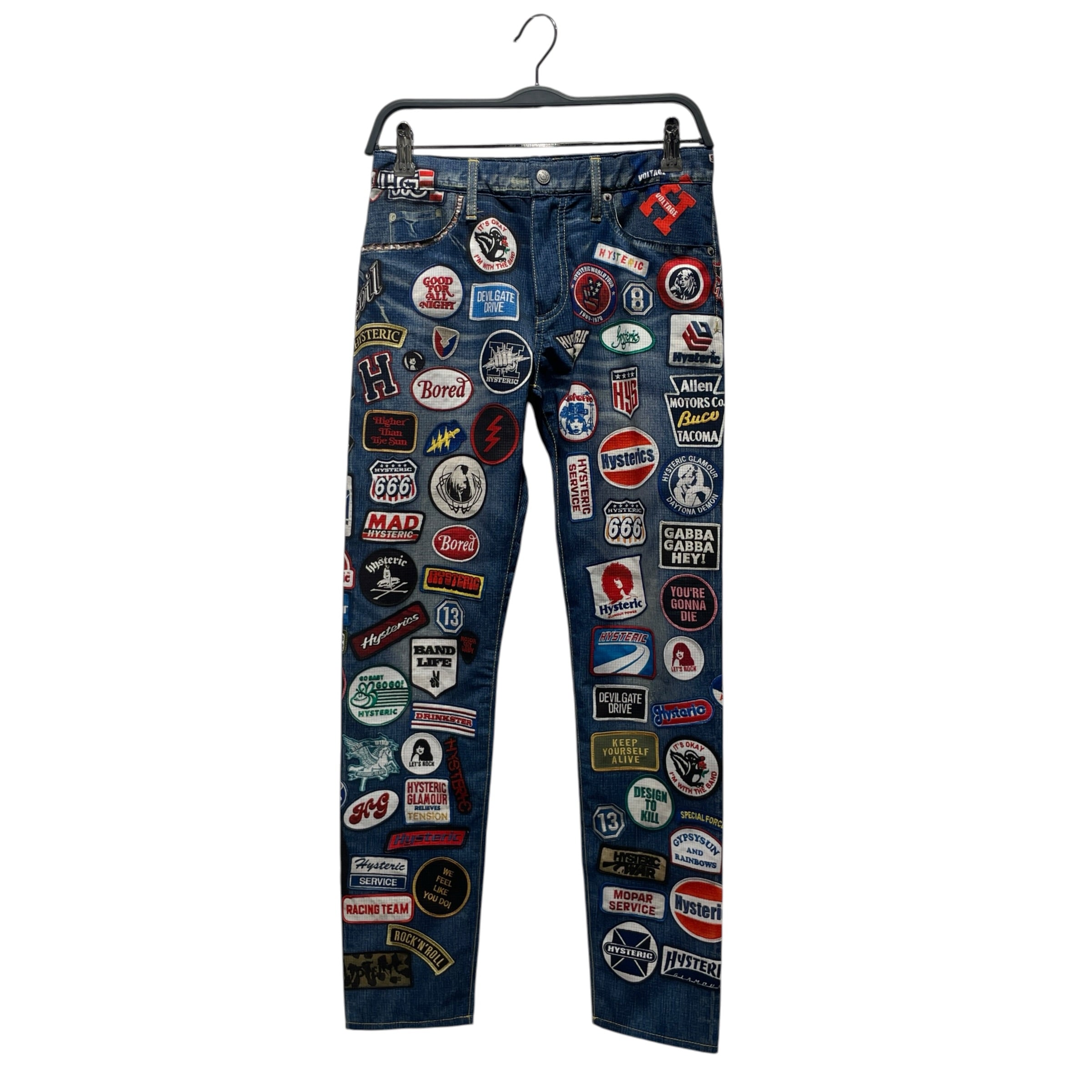 HYSTERIC GLAMOUR/Skinny Pants/All Over Print/Acrylic/IDG/ view 1