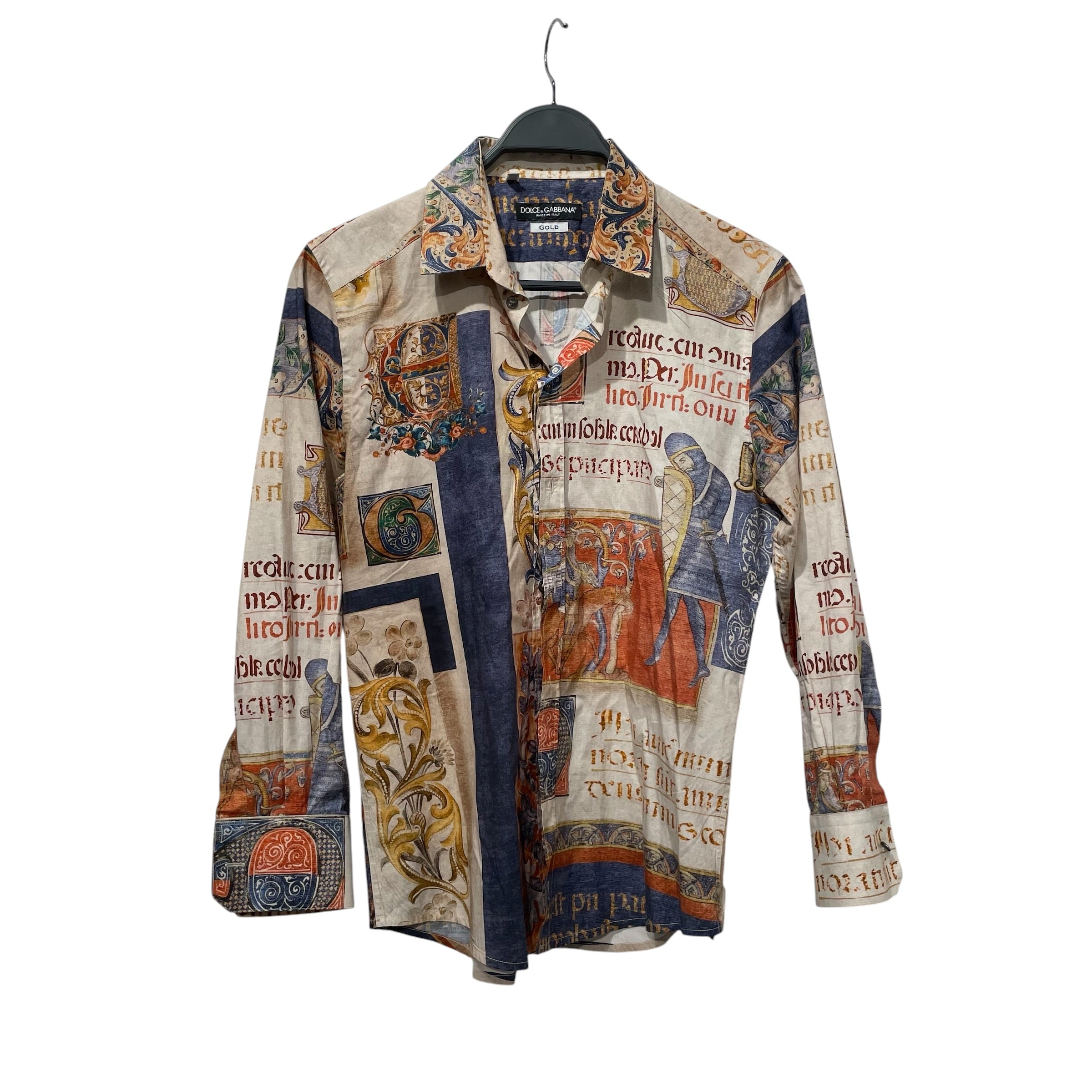 DOLCE&GABBANA/LS Shirt/39/Cotton/MLT/All Over Print/ view 1