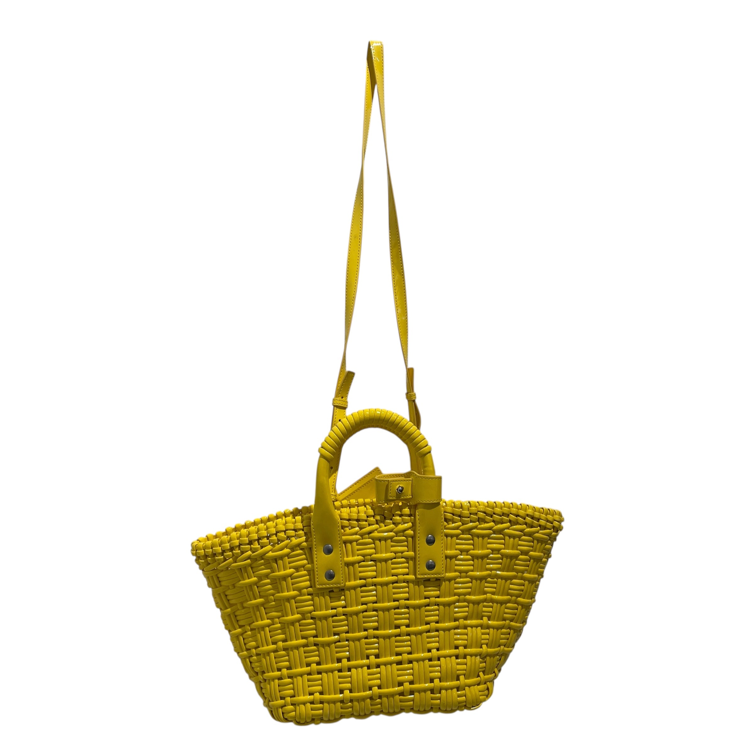 BALENCIAGA/Basket Bag/YEL/Bistro XS Basket bag tote view 2