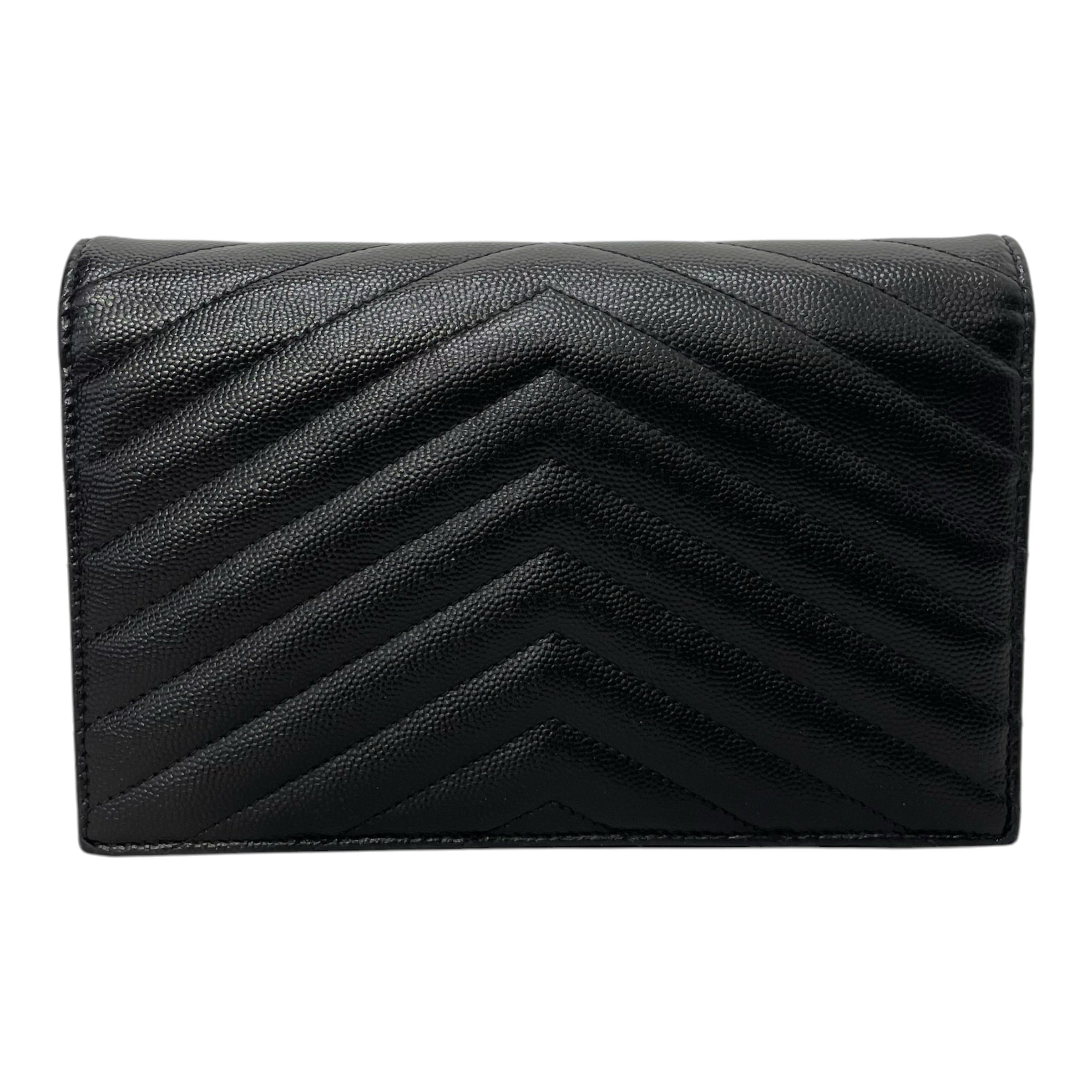 YVES SAINT LAURENT/Cross Body Bag/Leather/BLK/CASSANDRE MATELASSE ENVELOPE view 2