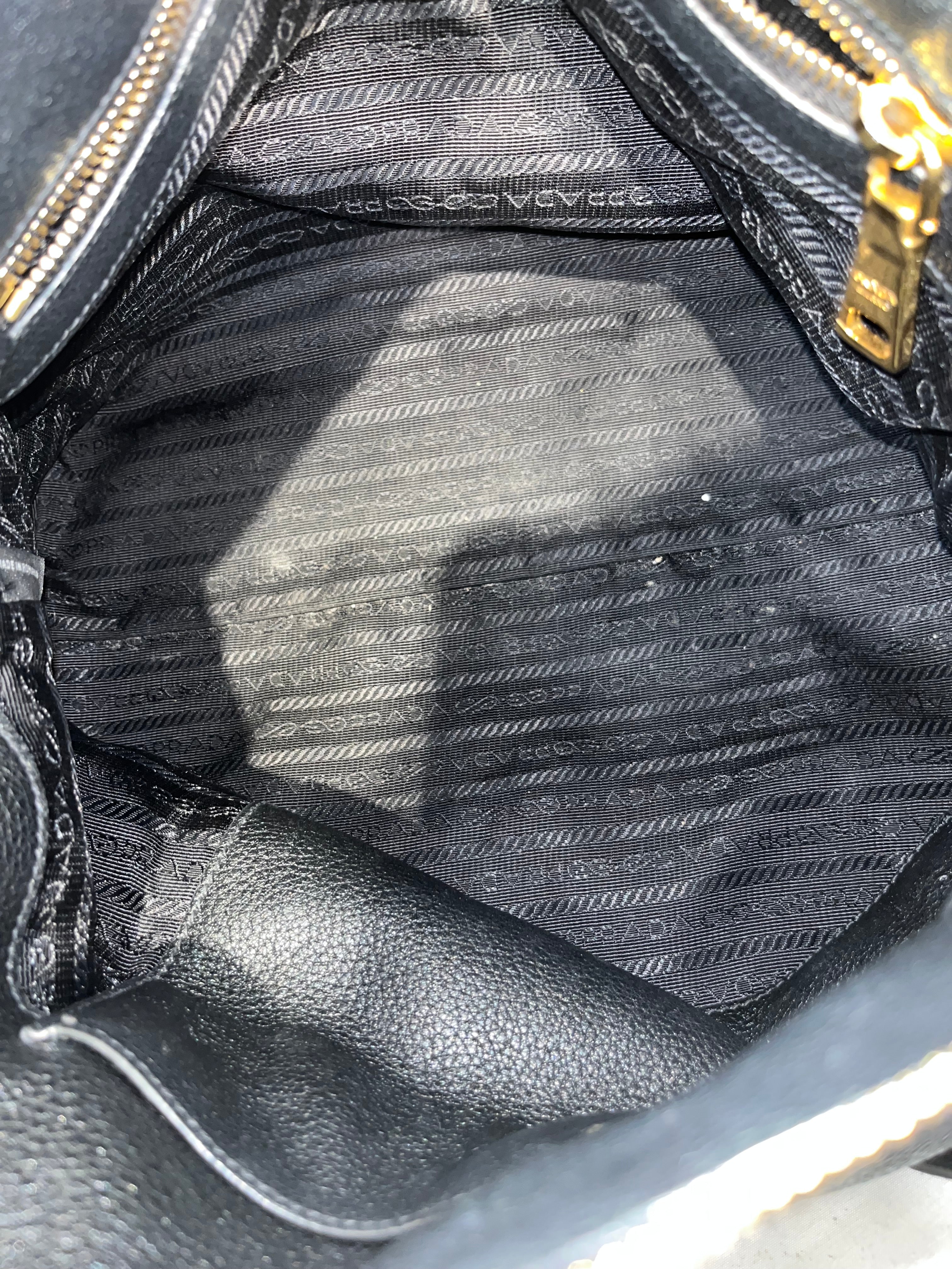 PRADA/Cross Body Bag/Leather/BLK/9j3rq87 view 4