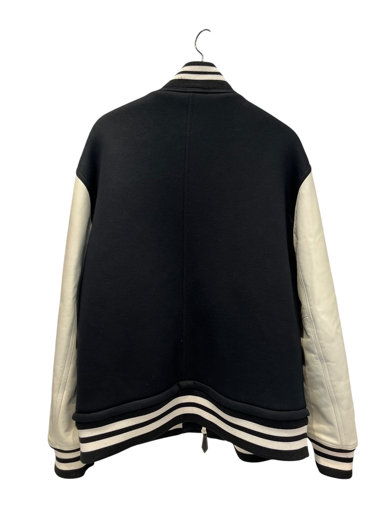 BURBERRY/Coat/56/BLK/Black Varsity Jacket