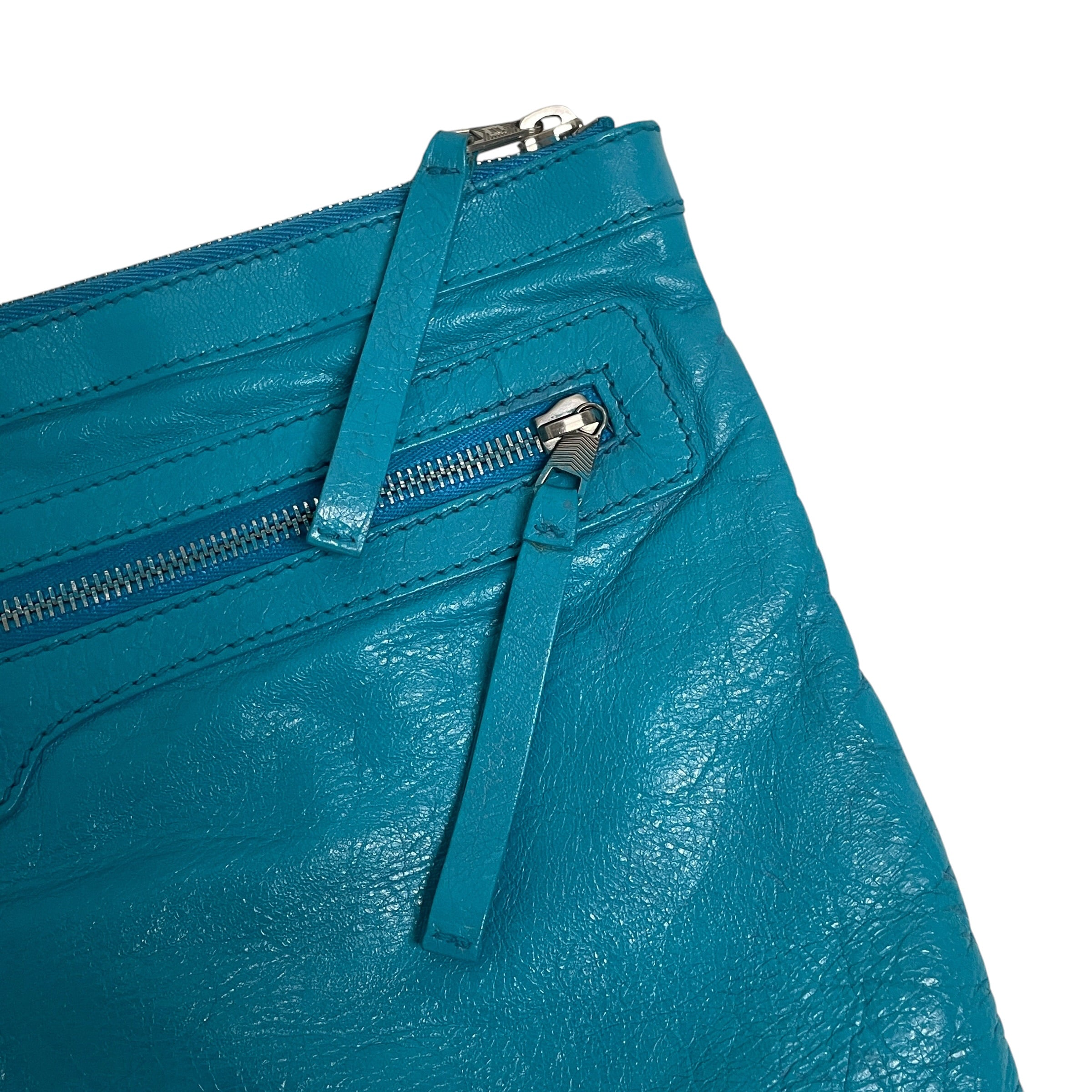 BALENCIAGA/Clutch Bag/Leather/BLU/CLUTCH MOTORCROSS view 5