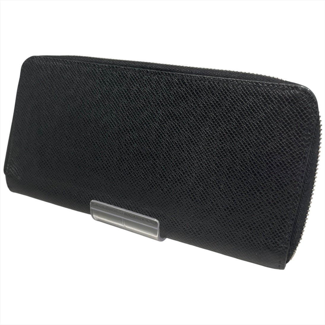LOUIS VUITTON/Long Wallet/Leather/BLK/L's/coner logo view 2