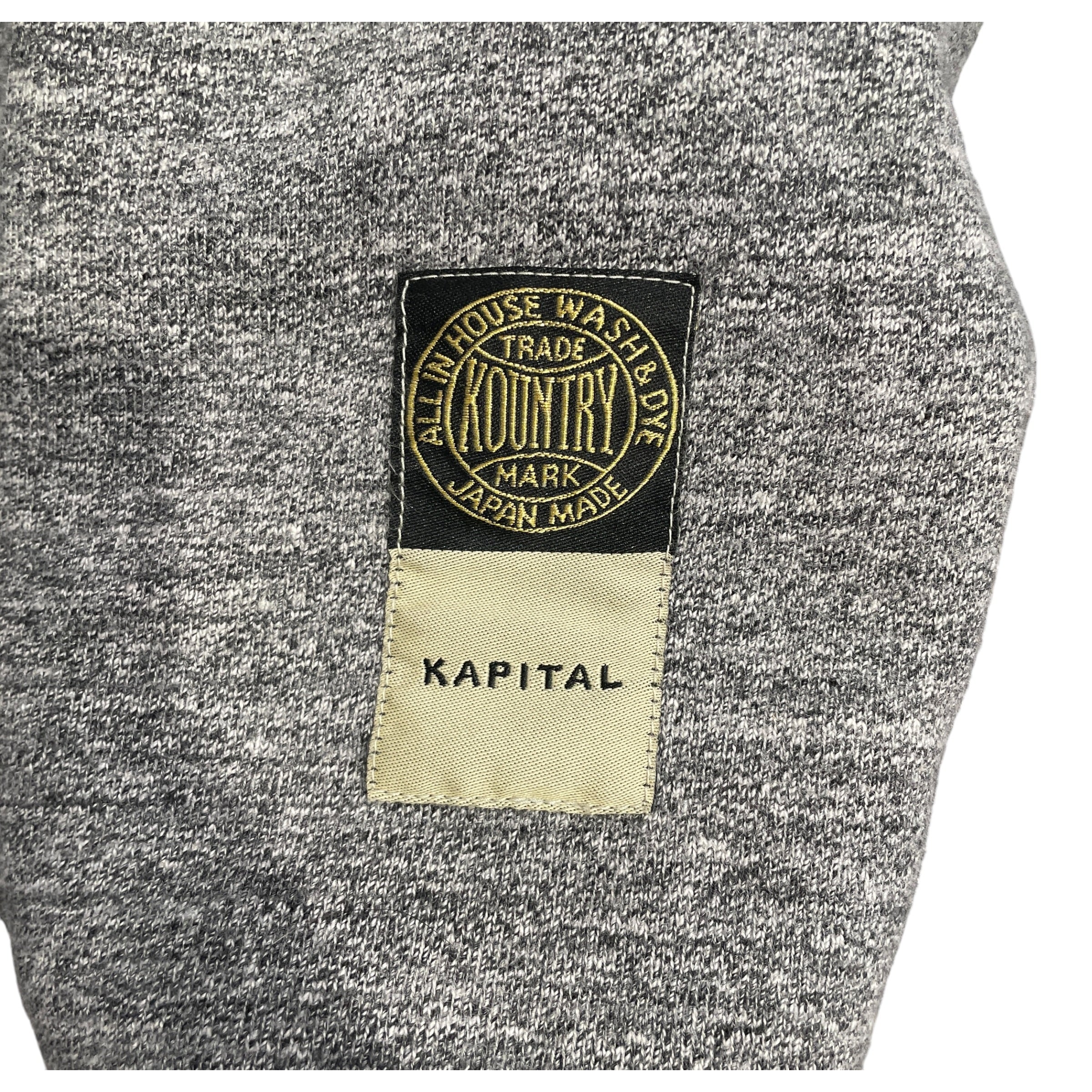 KAPITAL/Heavy Cardigan/2/Border/Cotton/GRY/HARD47BALL CARDIGAN view 5