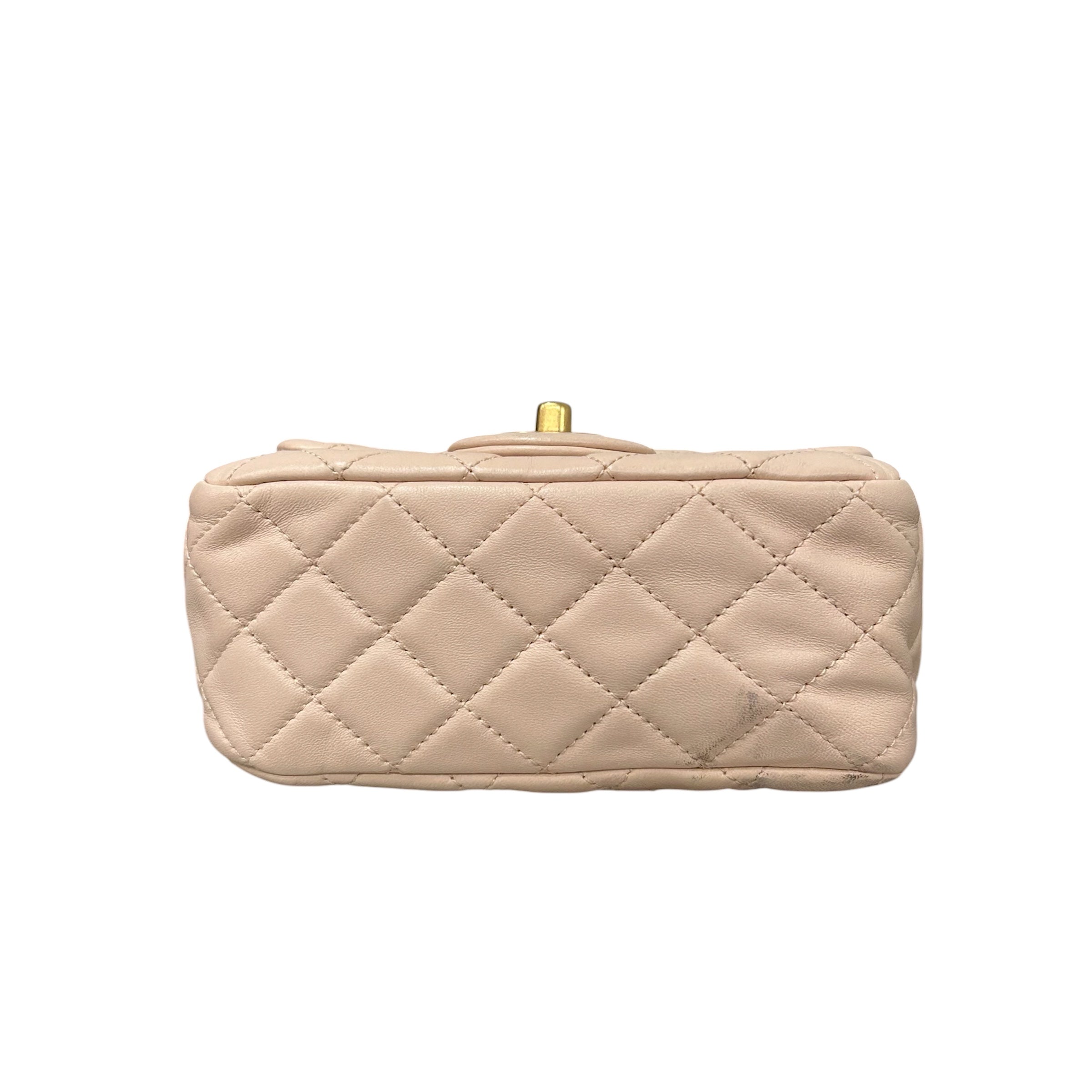 CHANEL/Bag/Leather/PNK/PEARL CRUSH MINI FLAP view 5