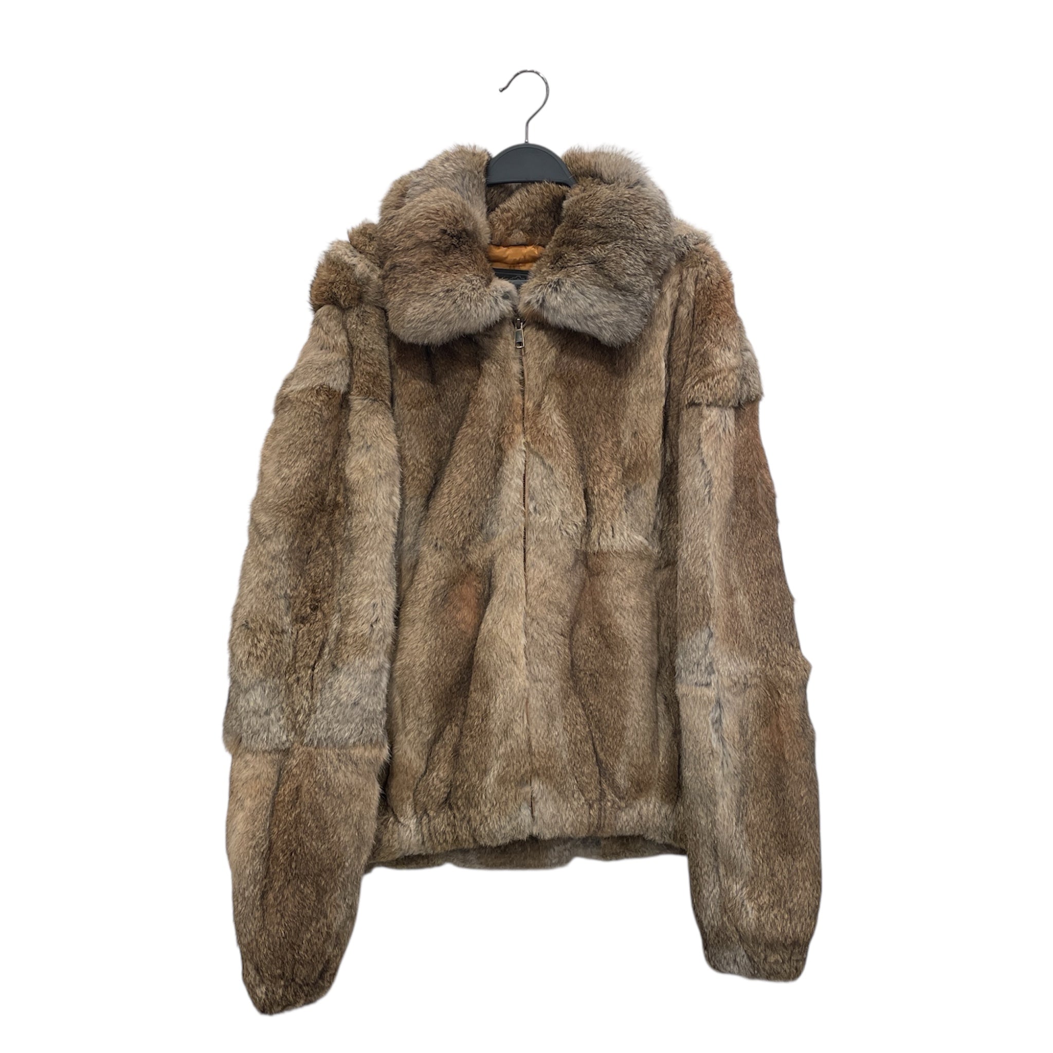 WINTER FUR /Zip Up Hoodie/S/Fur/BRW/100% RABBIT FUR view 1