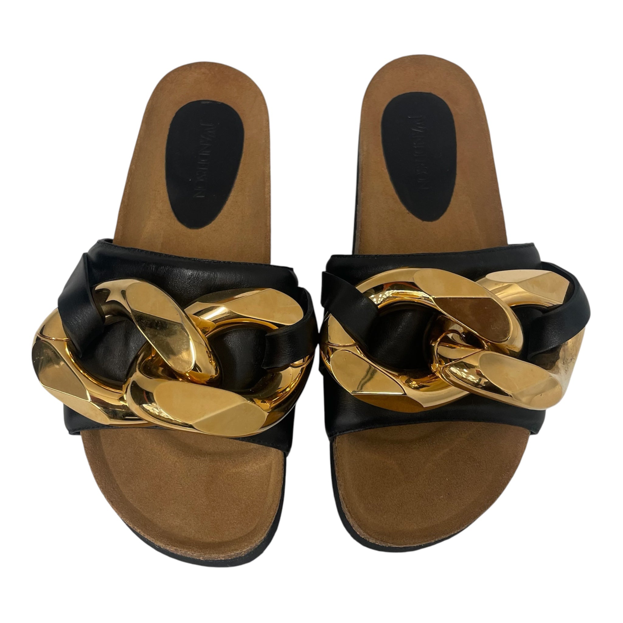 JW ANDERSON(J.W.ANDERSON)/Sandals/EU 41/BLK/GOLD CHAIN SLIDES view 4