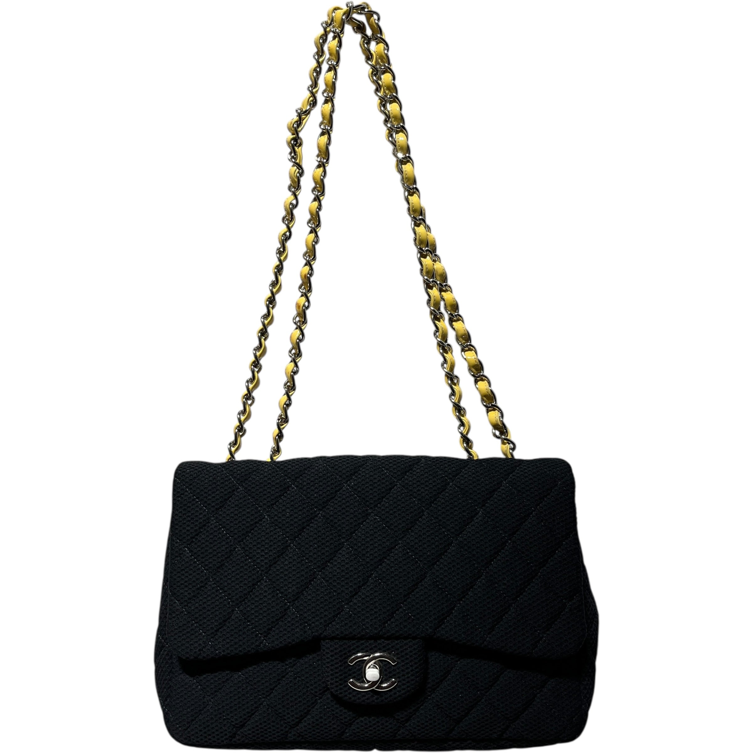 CHANEL/Cross Body Bag/Cotton/BLK/ view 1