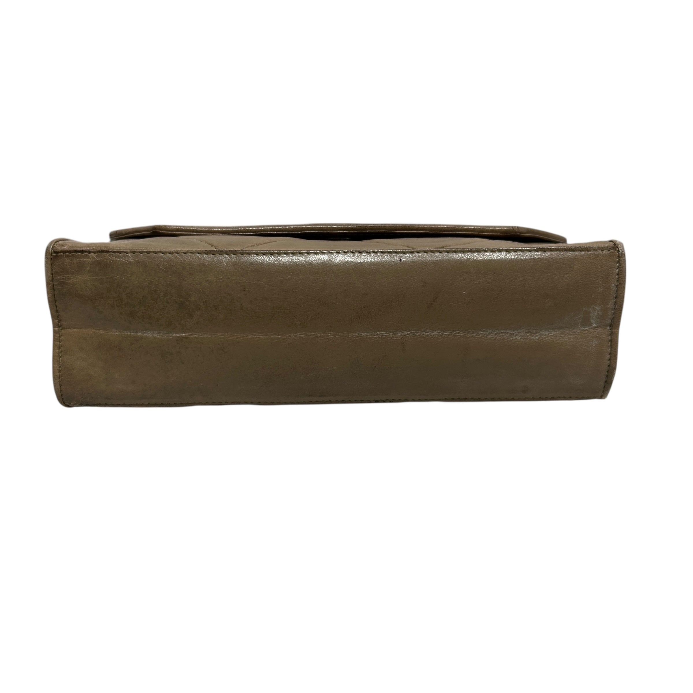 CHANEL/Cross Body Bag/Leather/BEG/Vintage Quilted Flap Matelasse view 3