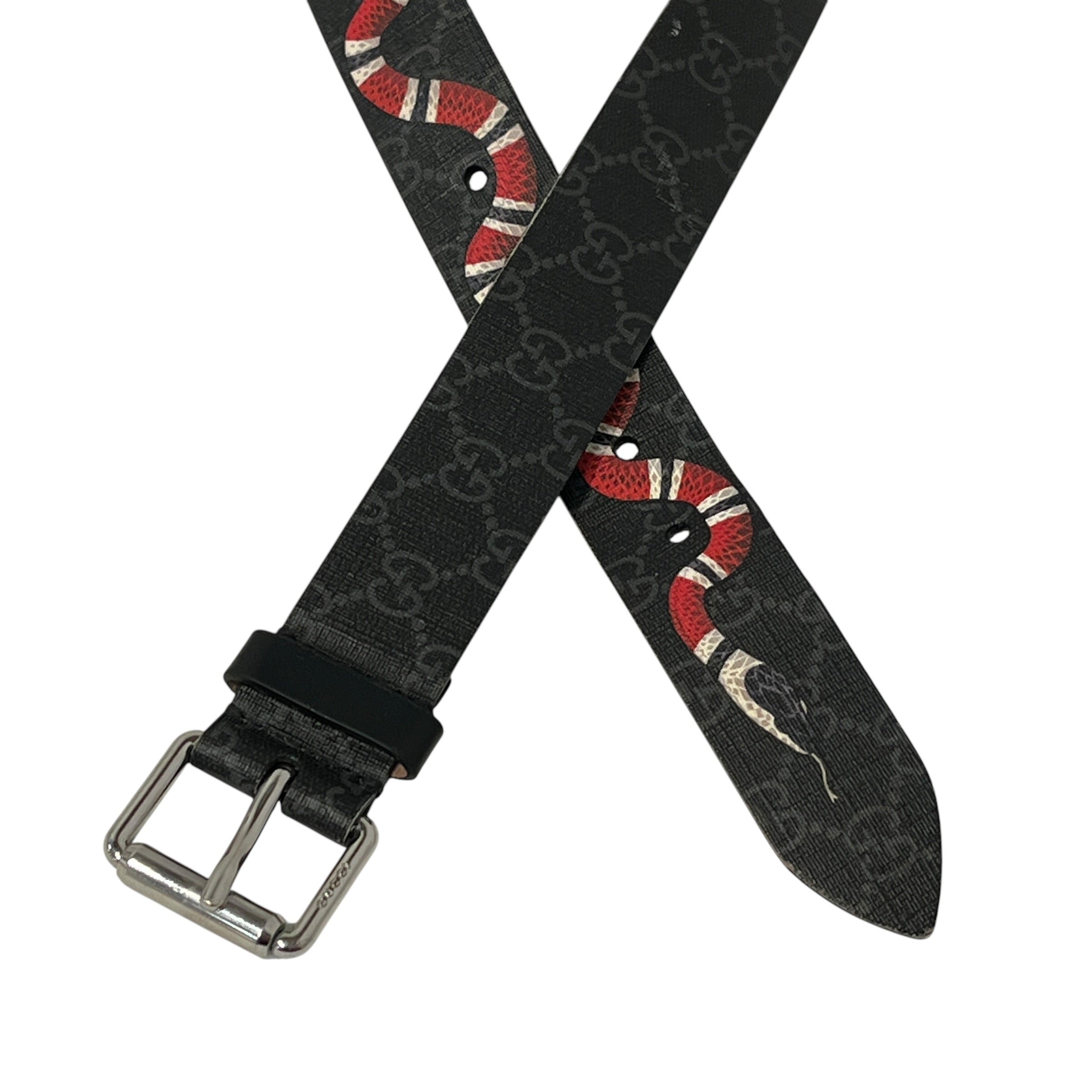 GUCCI/Accessories/Monogram/Leather/BLK/snake view 2