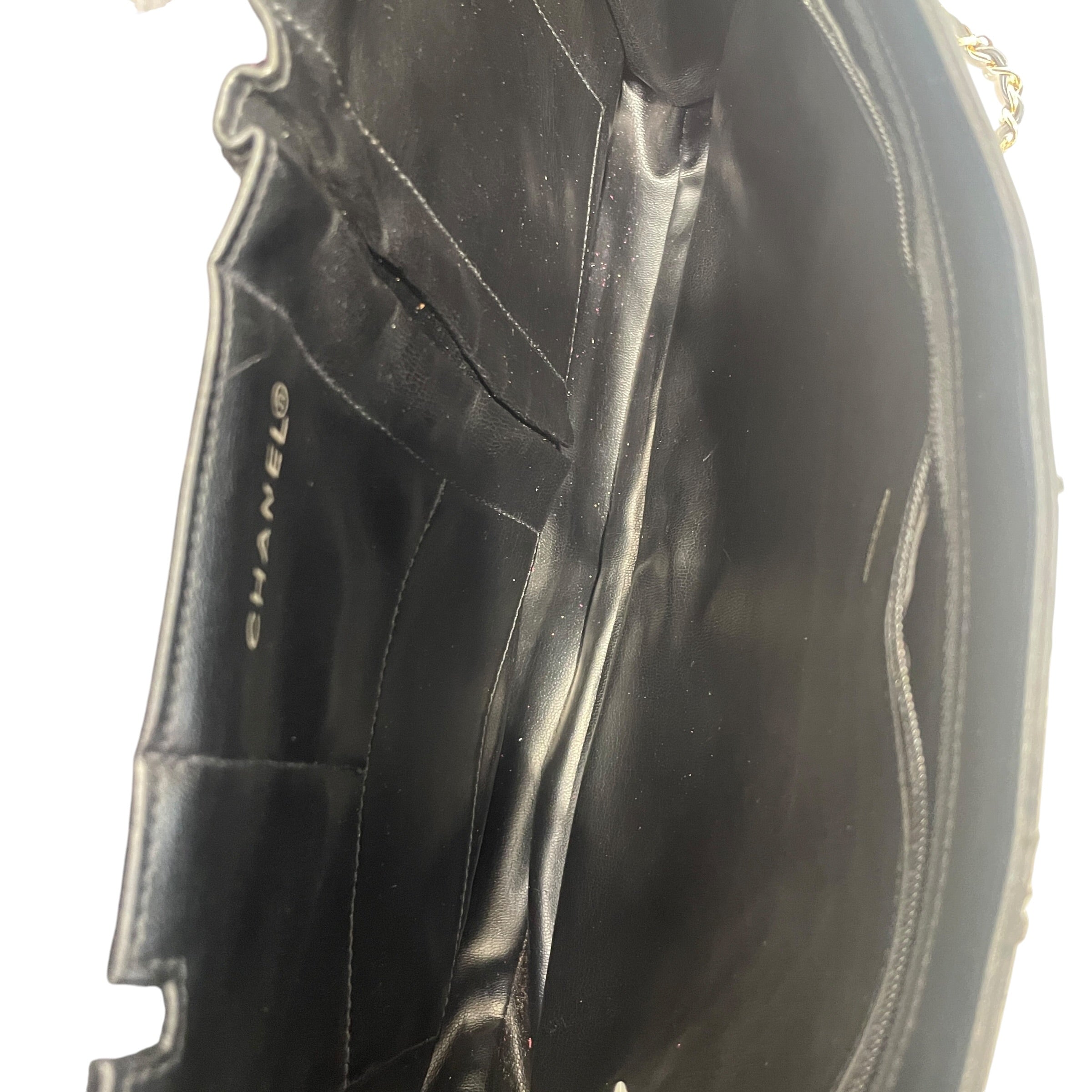 CHANEL/Cross Body Bag/Acrylic/BLK/ view 3