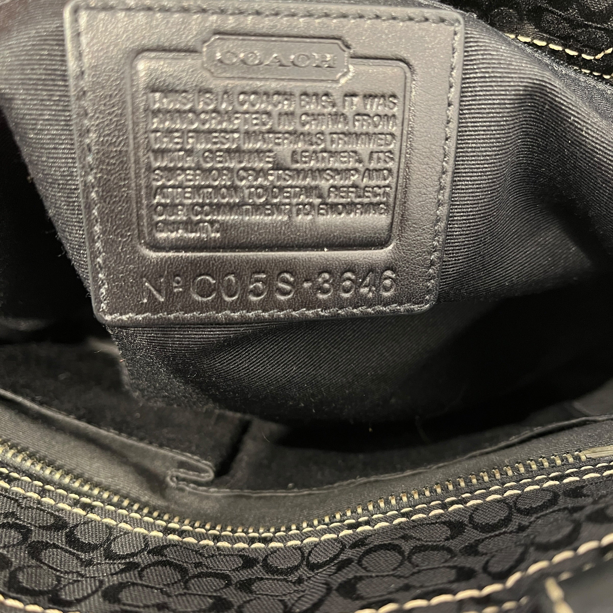COACH/Hand Bag/Cotton/BLK/soho view 4