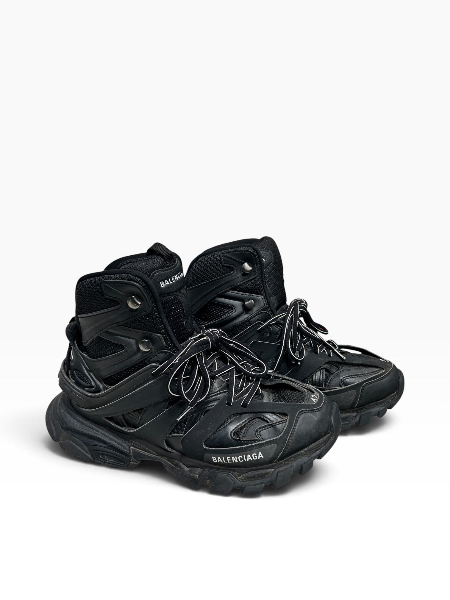 BALENCIAGA/Hi-Sneakers/US 9/Cotton/BLK/TRACK HIGH view 1