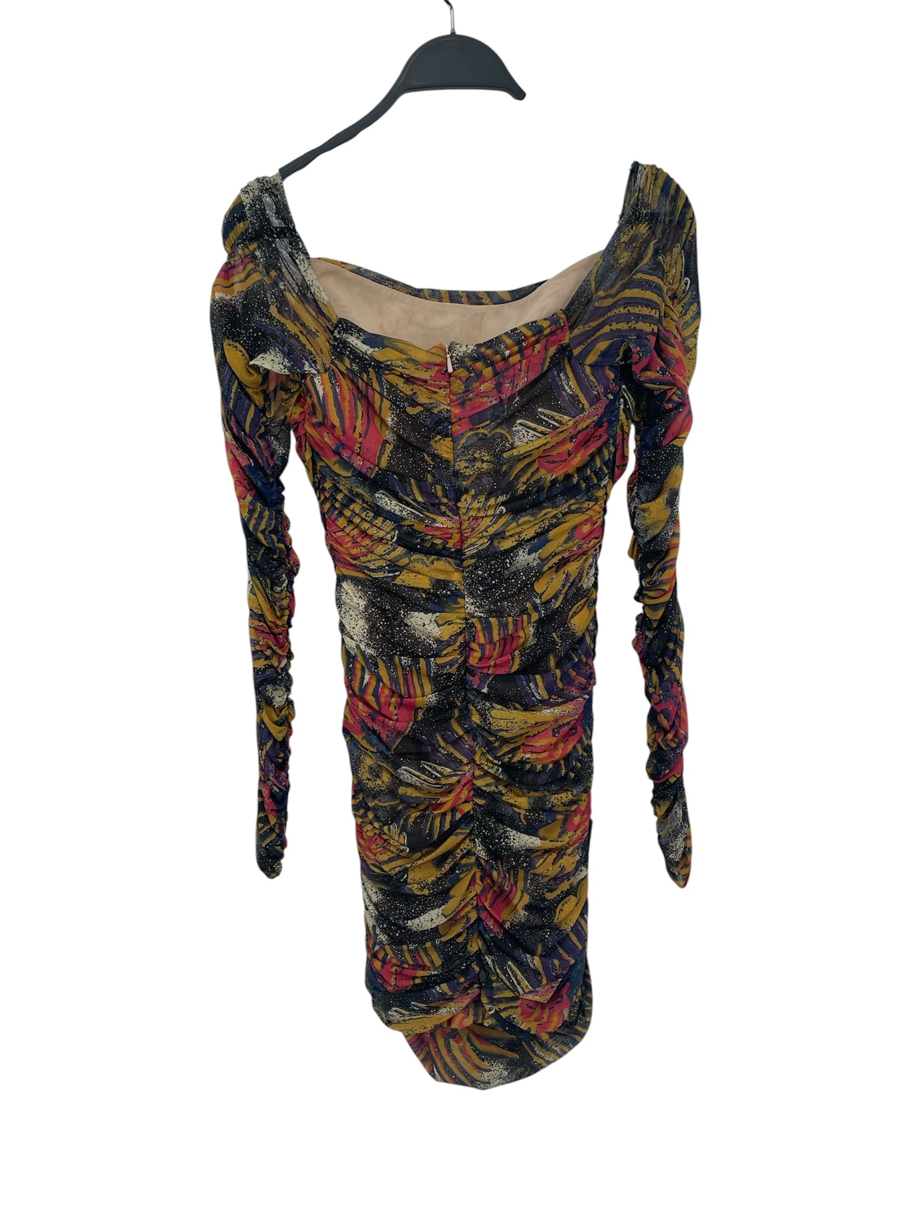 MARTINE ROSE/LS Dress/S/All Over Print/Polyester/MLT/PRINTED MINI view 2