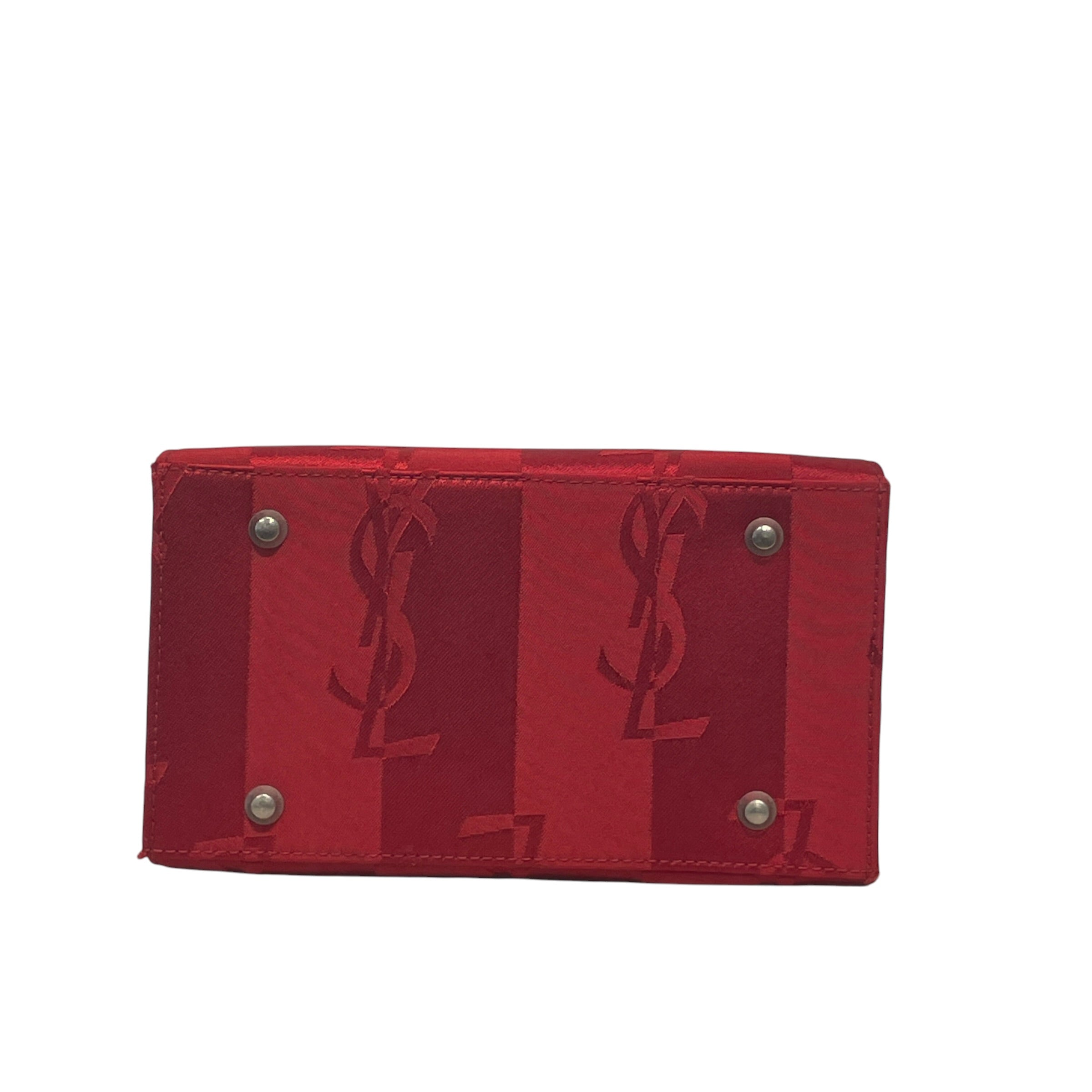 YVES SAINT LAURENT/Tote Bag/Monogram/Polyester/RED/MINI TOTE view 3