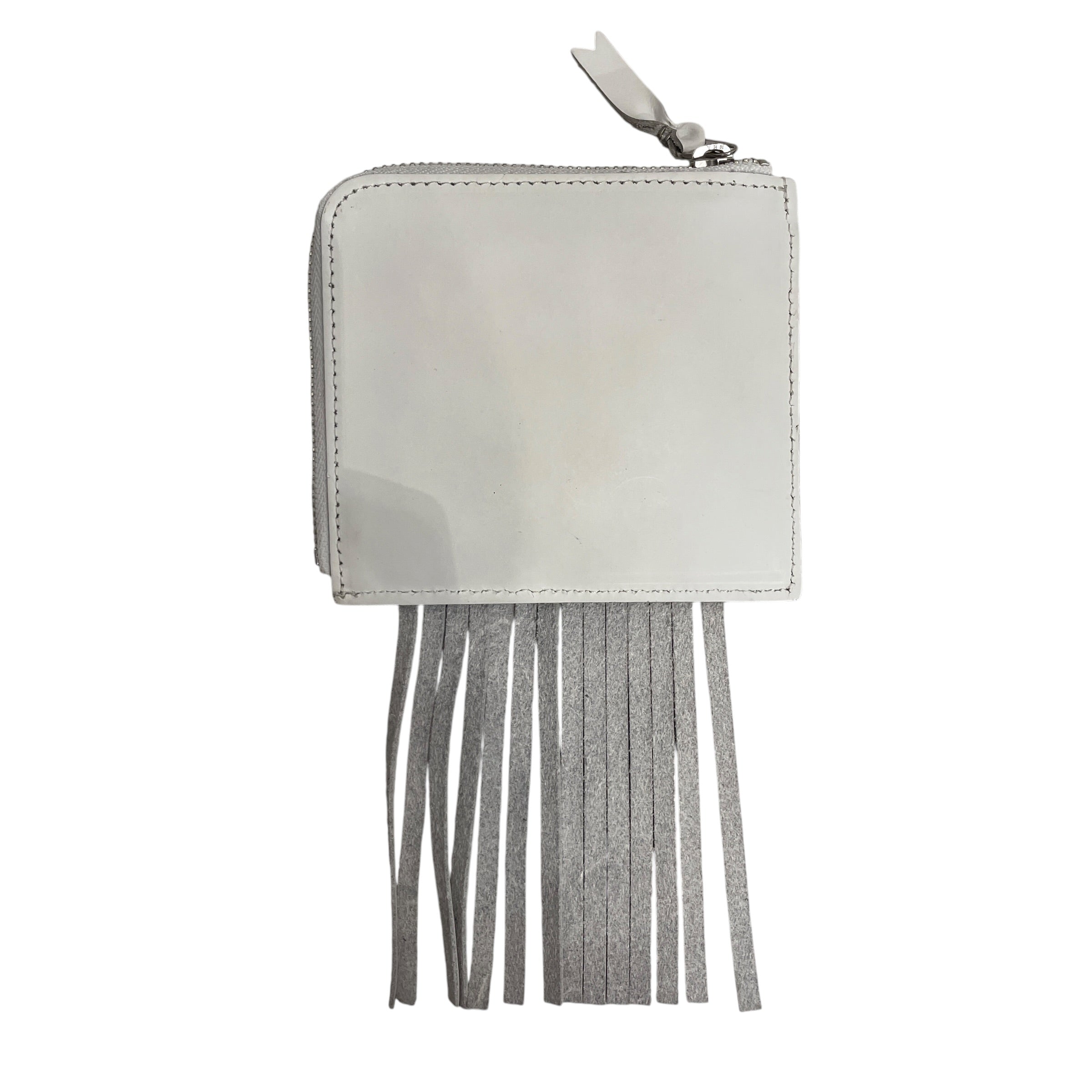 COMME des GARCONS/Wallet/Leather/WHT/HALF SUN DEISGN W FRINGE view 2