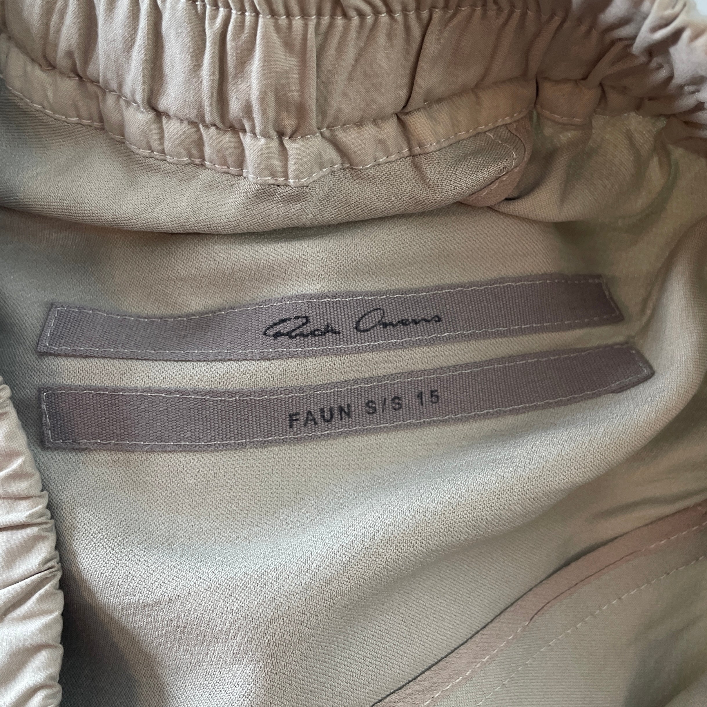 Rick Owens/Pants/M/Cotton/BEG/FAUN view 3