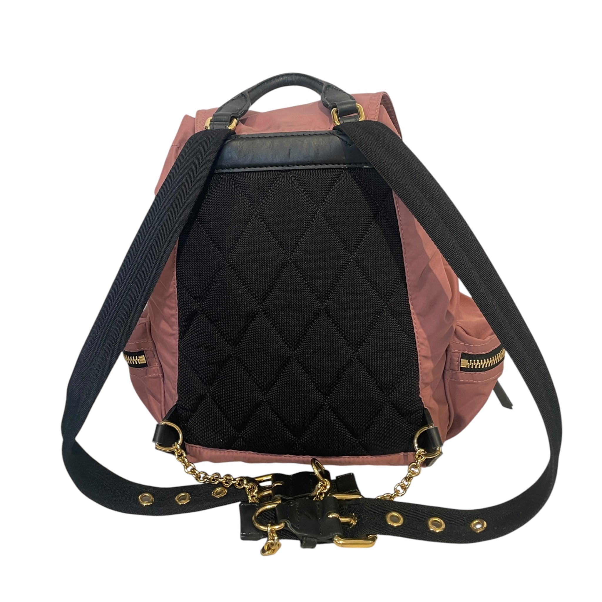 BURBERRY/Backpack/Nylon/PNK/PNK BACKPACK GLD HARDWARE view 2