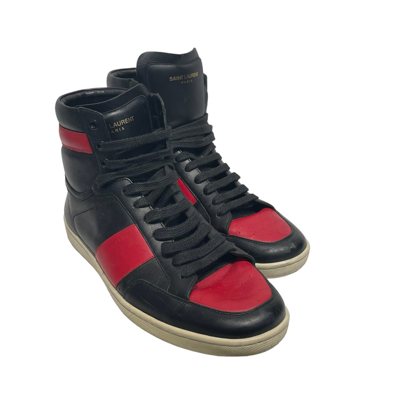 SAINT LAURENT/Hi-Sneakers/US 10/Leather/BLK/