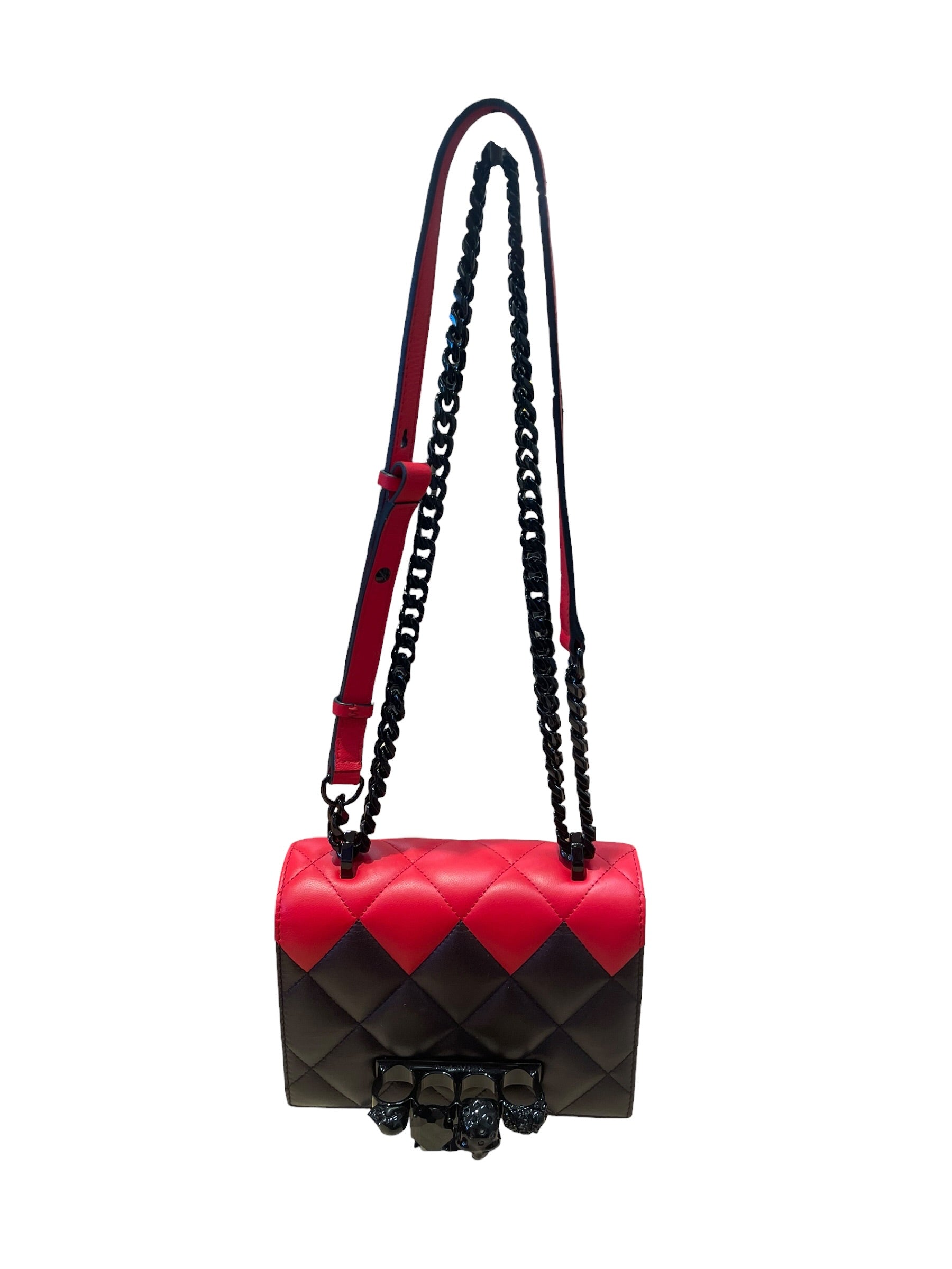 Alexander McQueen/Bag/Leather/RED/KNUCKLE BAG view 1