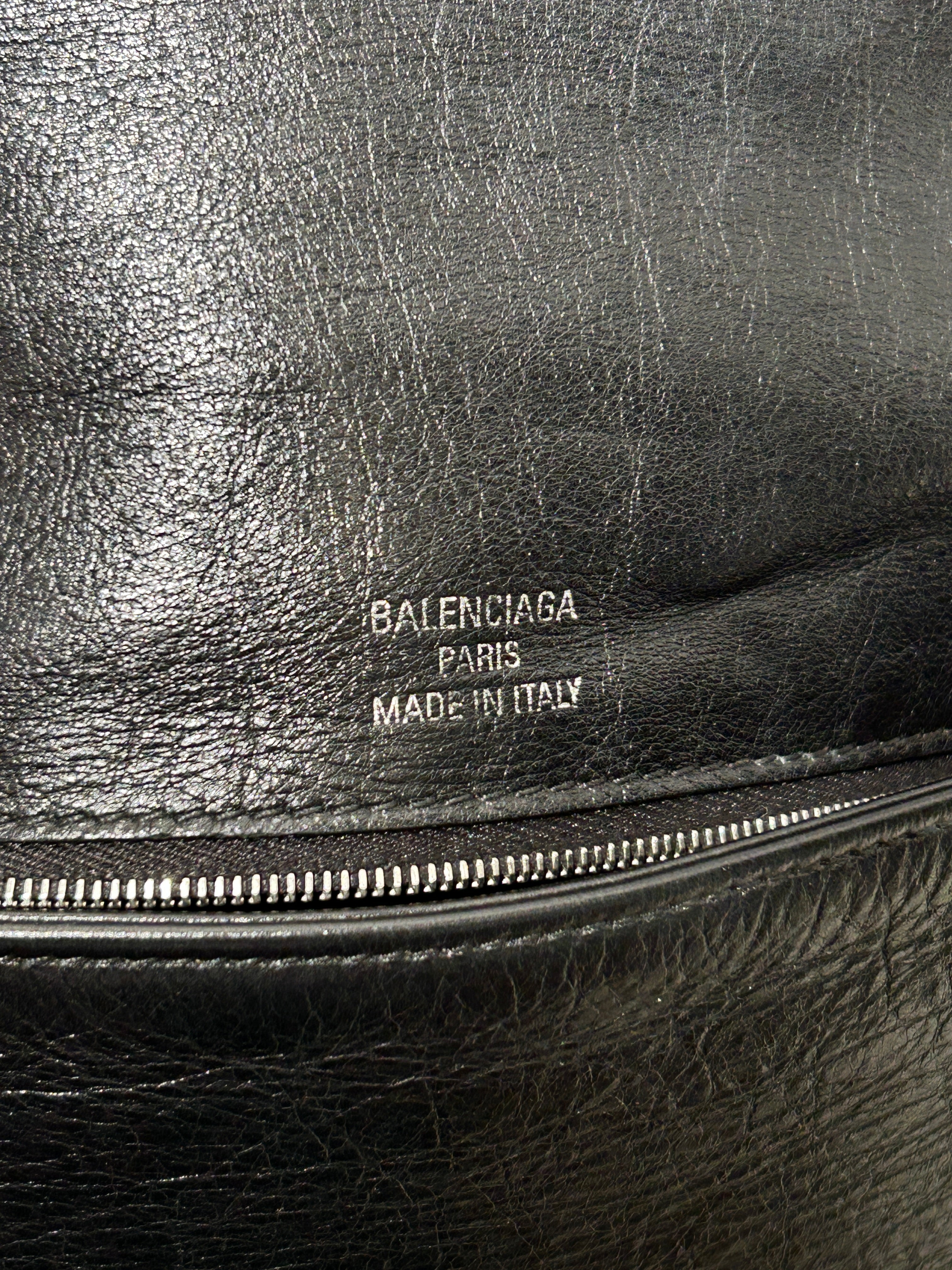 BALENCIAGA/Bag/Leather/BLK/CHAIN STRAP BB FLAP BAG view 5
