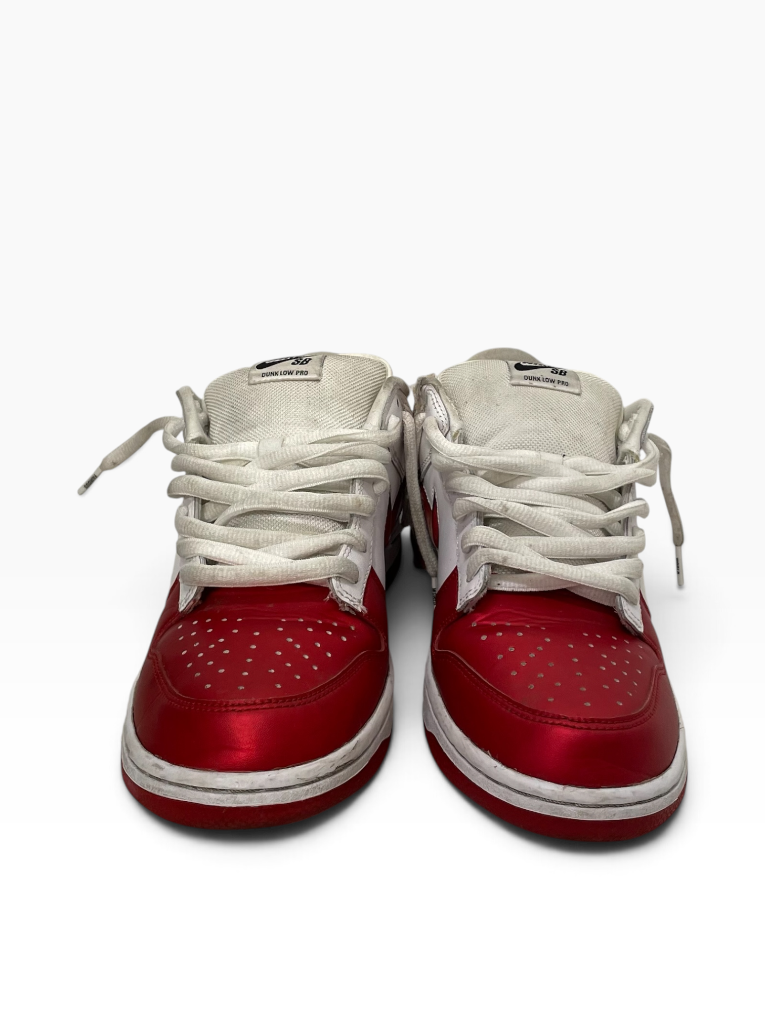 Supreme/NIKE SB/Low-Sneakers/US 10.5/Cotton/RED/SUPREME VARSITY RED view 3
