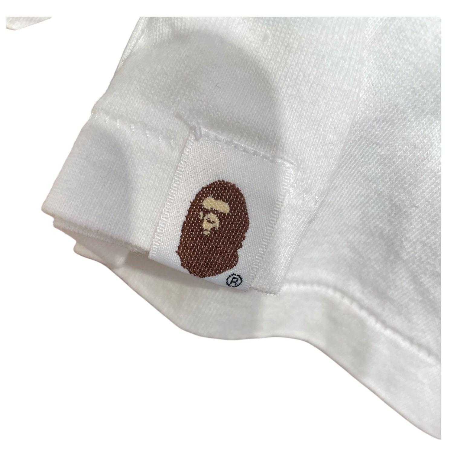 A BATHING APE/T-Shirt/XL/Cotton/WHT/Raglan Sleeve/Graphic/A BATHING APE T-SHIRT view 4