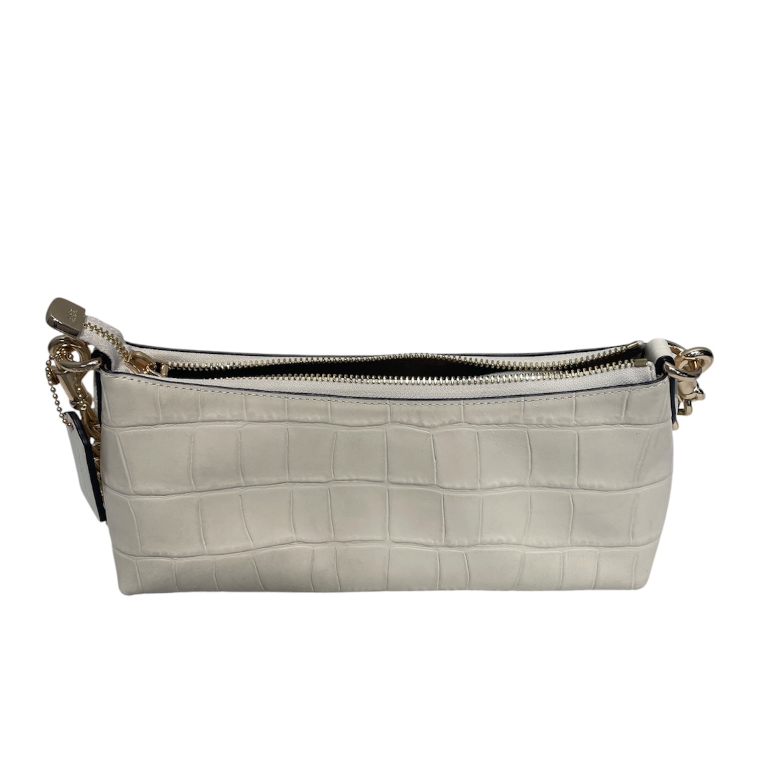 COACH/Hand Bag/Animal Pattern/Leather/WHT/CHARLOTTE / CROC view 2