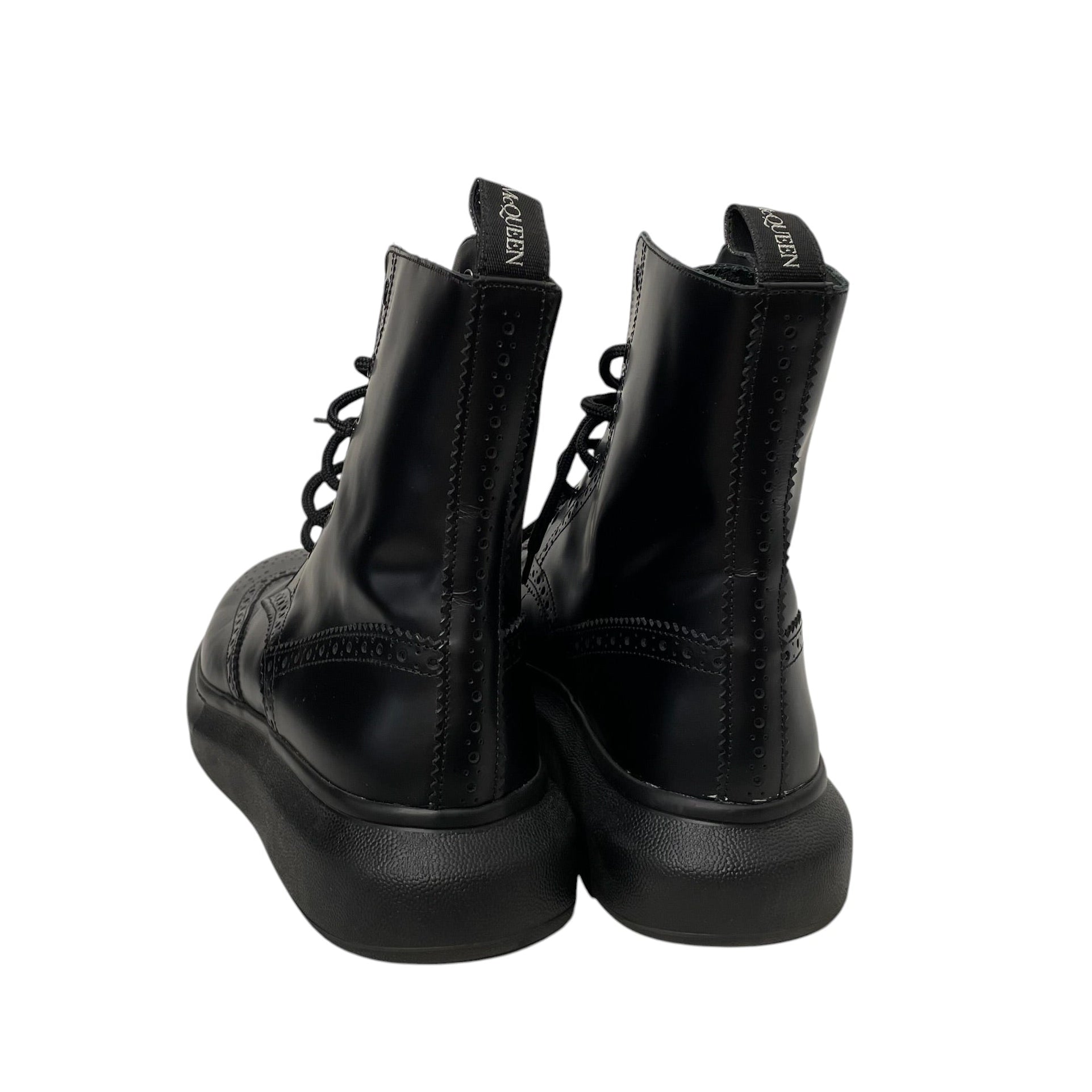Alexander McQueen/Lace Up Boots/US 11/Leather/BLK/Hybrid Brogue Boots view 3