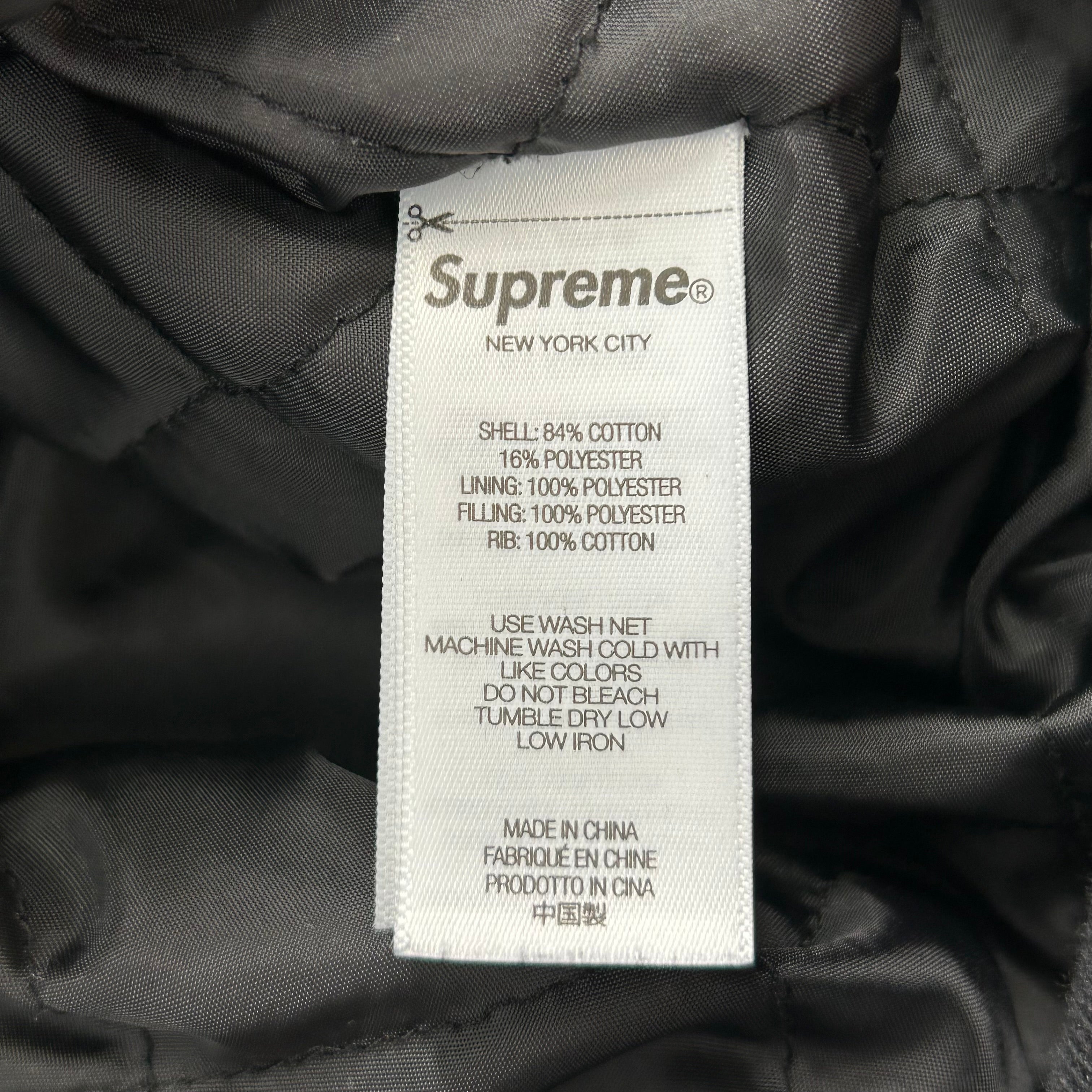 Supreme/DICKIES/Jacket/L/Cotton/BLK/box logo on pkt w/ collaB view 4