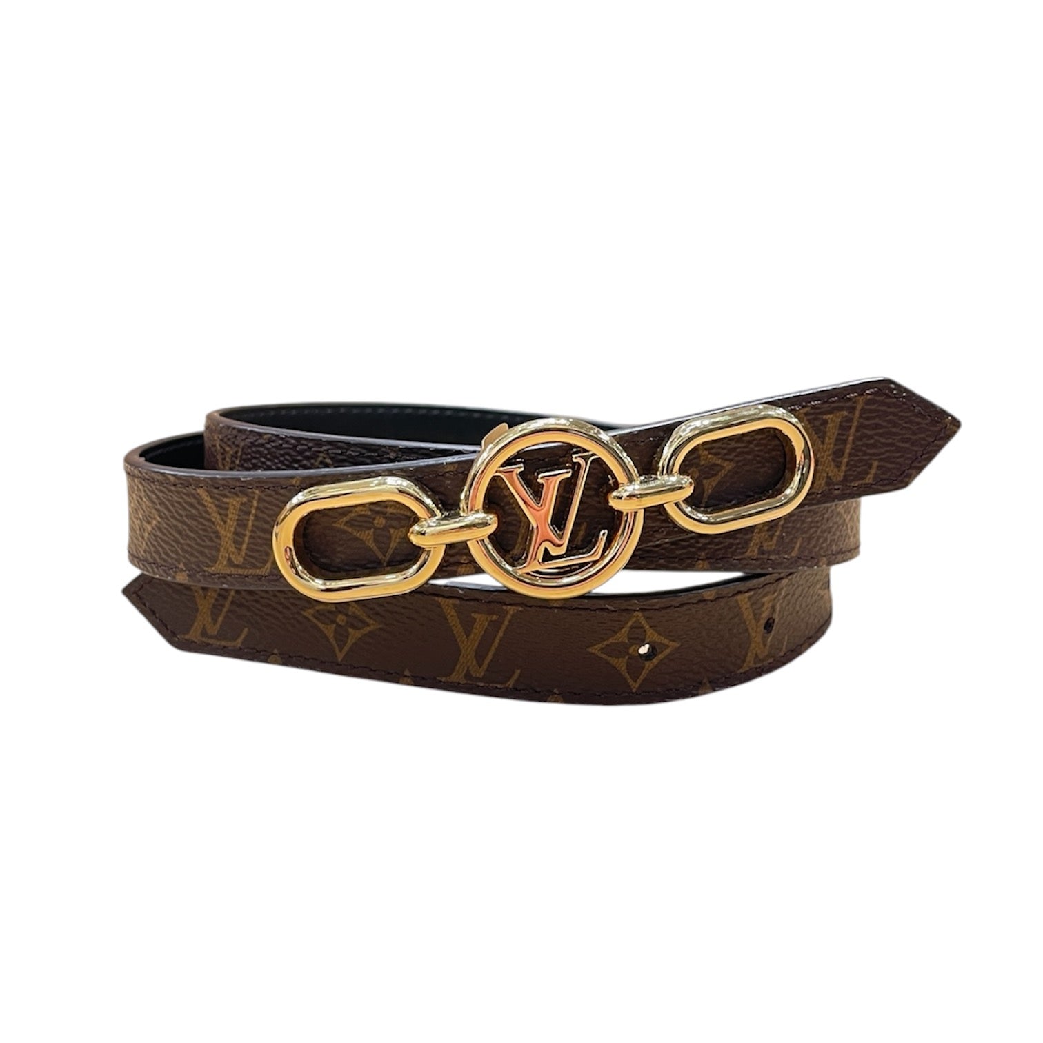 LOUIS VUITTON/Accessories/All Over Print/Leather/BRW/L's/REVERSIBLE BELT view 1