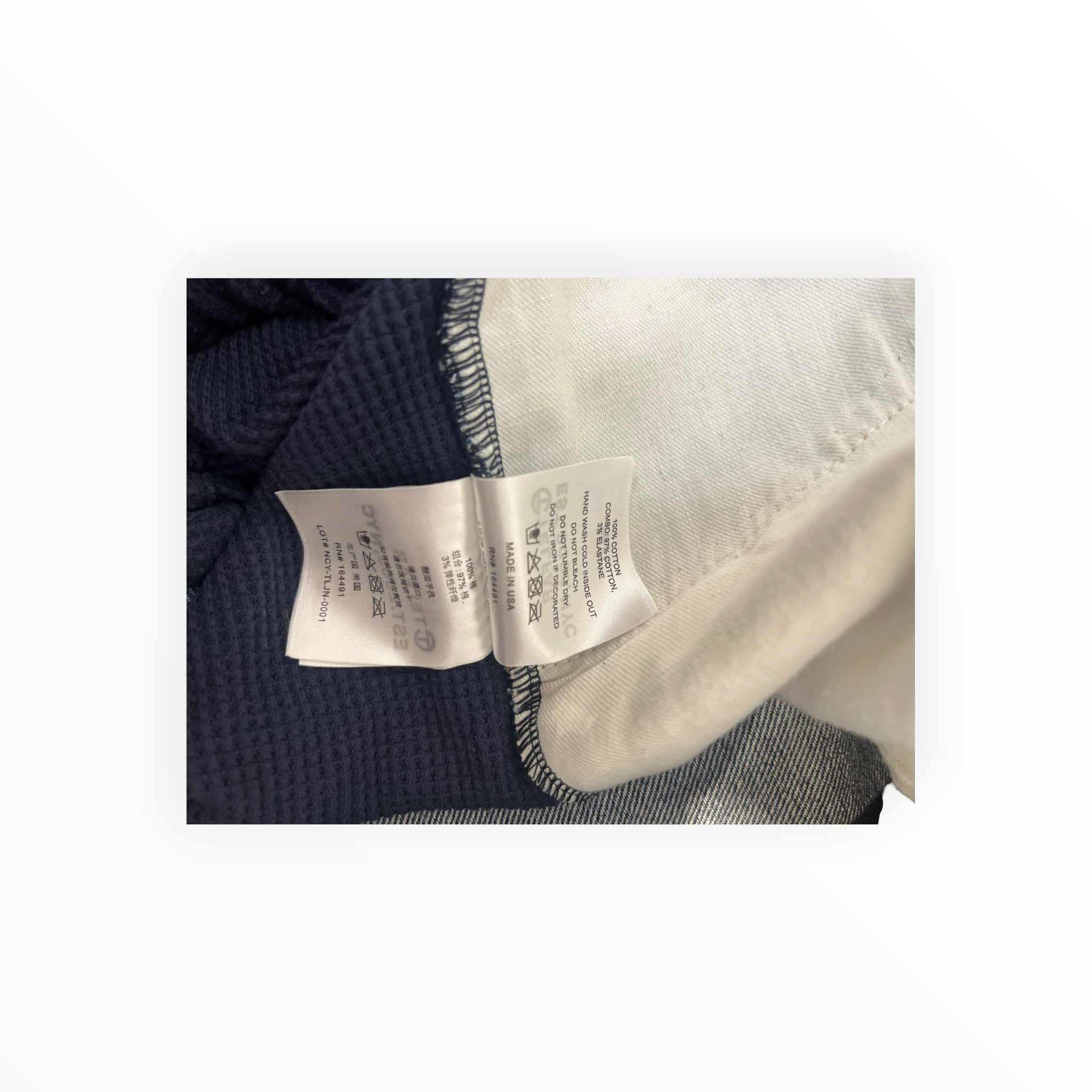 Telfar/Pants/L/Cotton/BLU/half denim hal sweatpant drpcr view 7