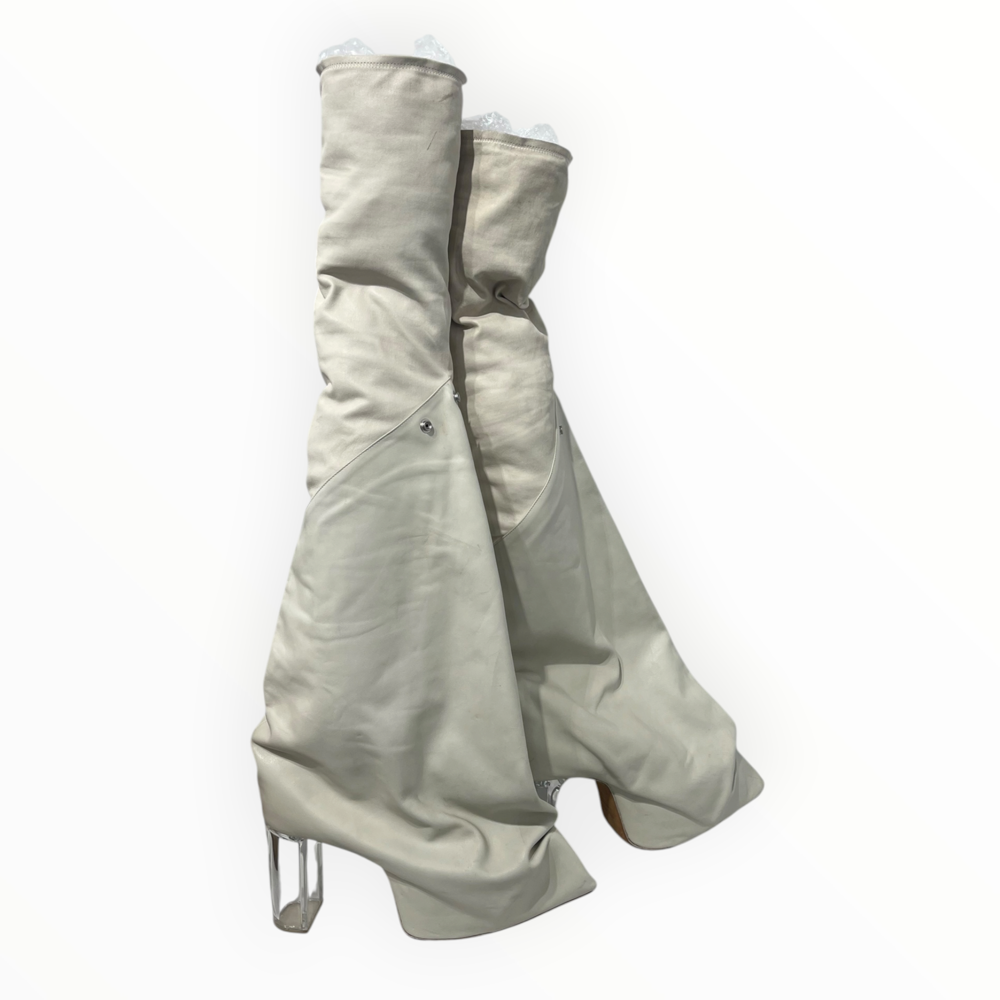 Rick Owens/Boots/EU 44/Leather/WHT/THIGH HIGH TACO KISS BOOTS view 2