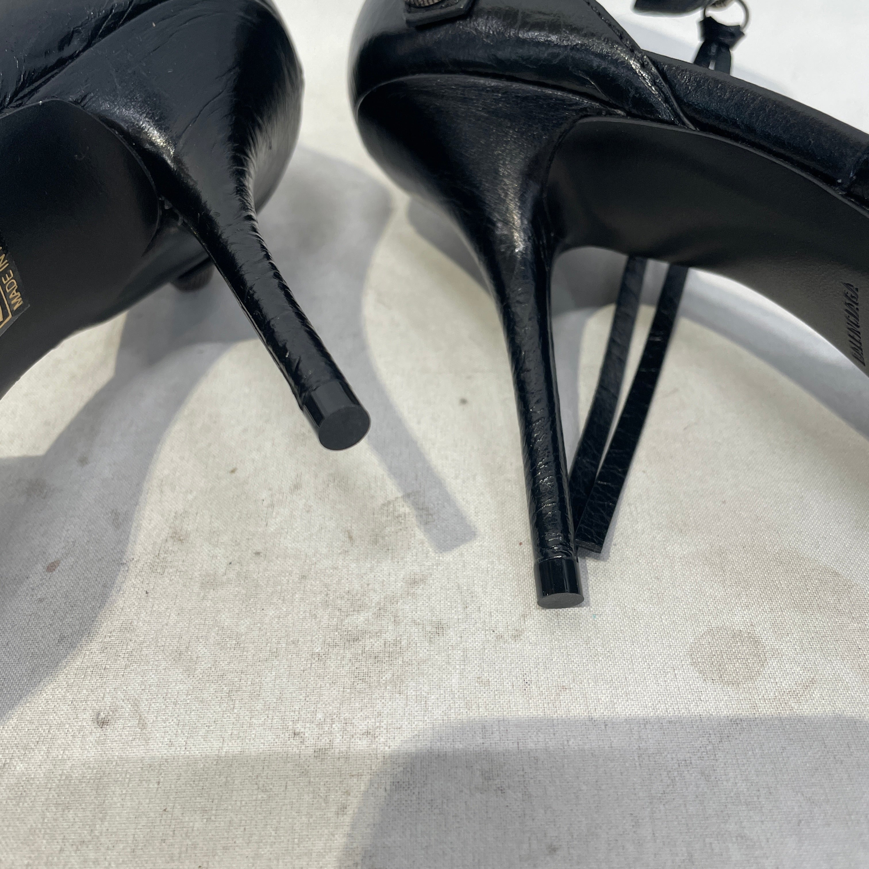 BALENCIAGA/Heels/EU 41/Leather/BLK/CAGOLE / STUDED view 5