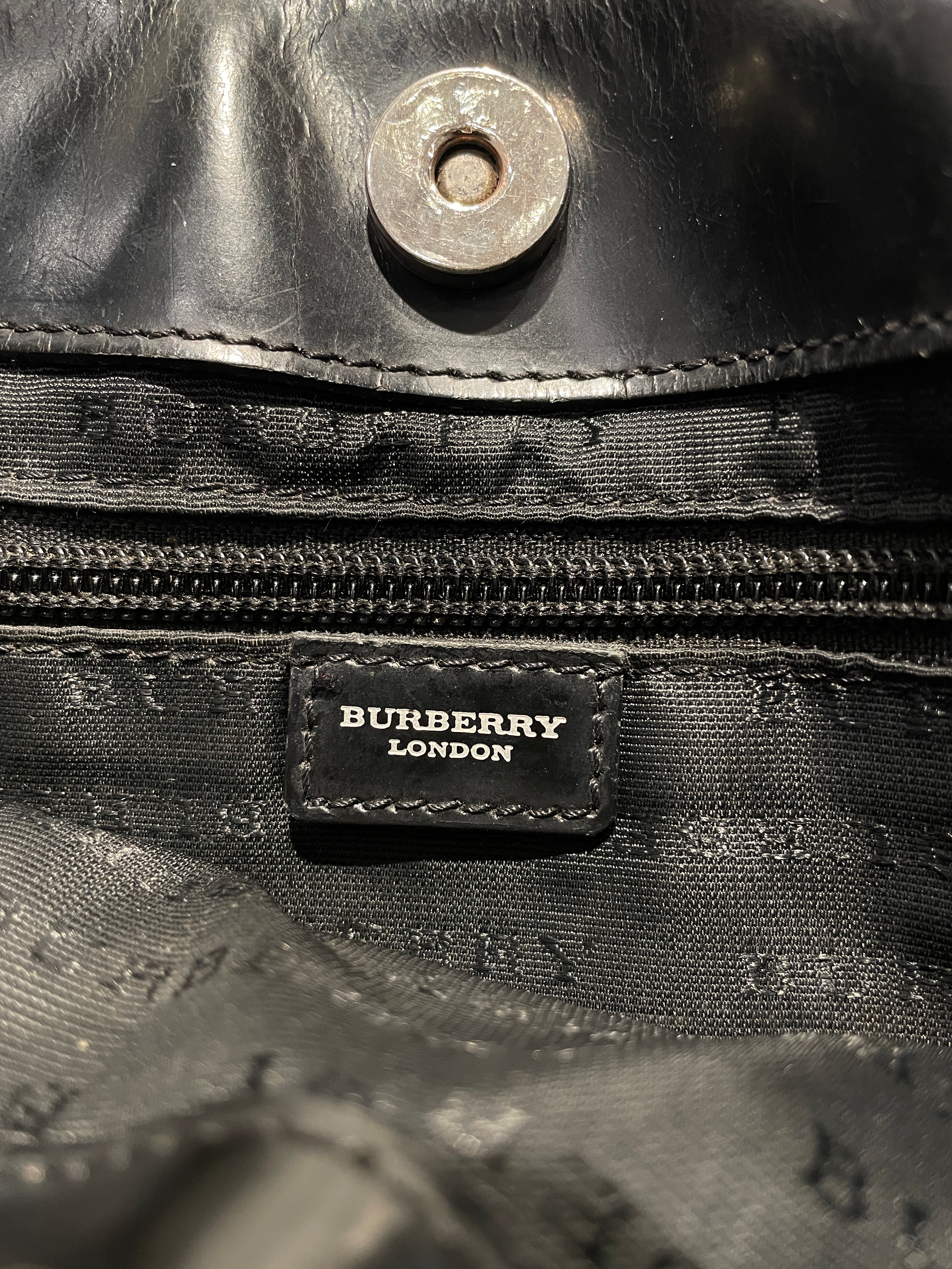 BURBERRY/Clutch Bag/Plaid/Nylon/CML/ view 3