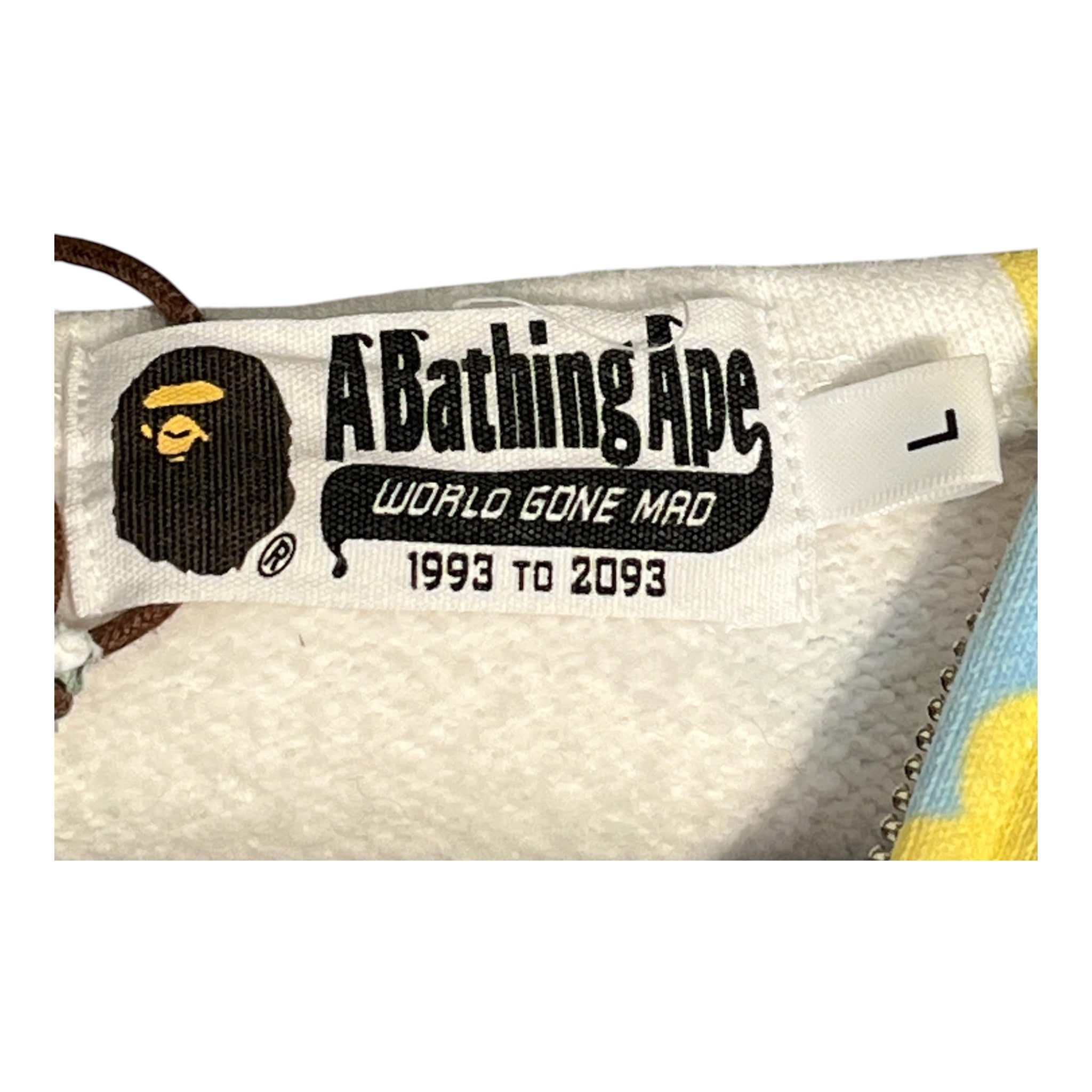 A BATHING APE/Zip Up Hoodie/L/Camouflage/Cotton/MLT/COTTON CANDY CAMO PONR view 3