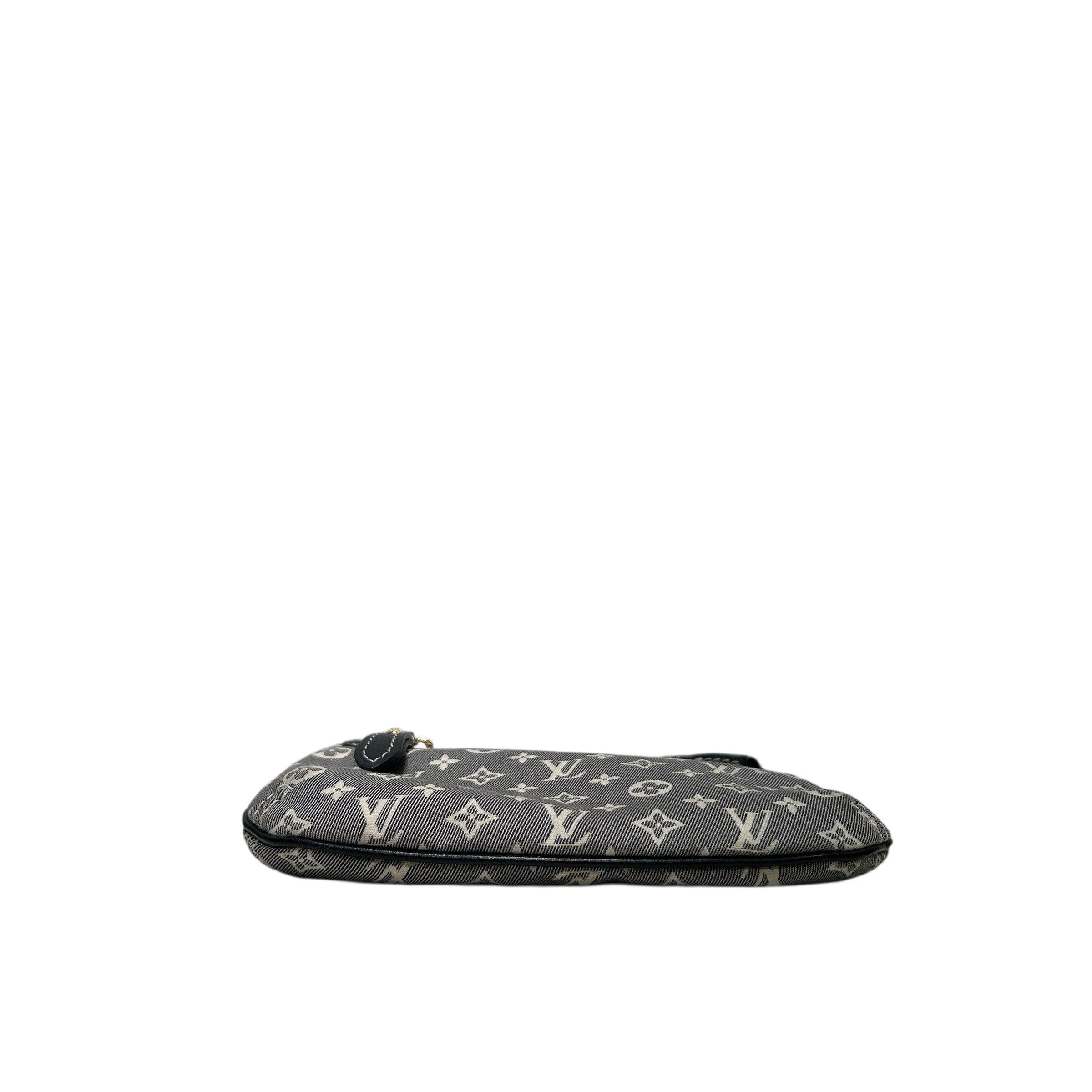 LOUIS VUITTON/Bag/Monogram/NVY/MINI LIN POUCH view 3